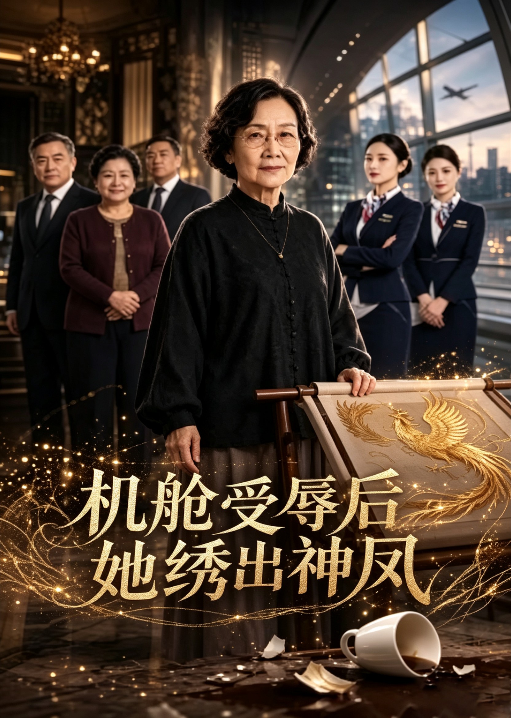 机舱受辱后她绣出神凤封面图