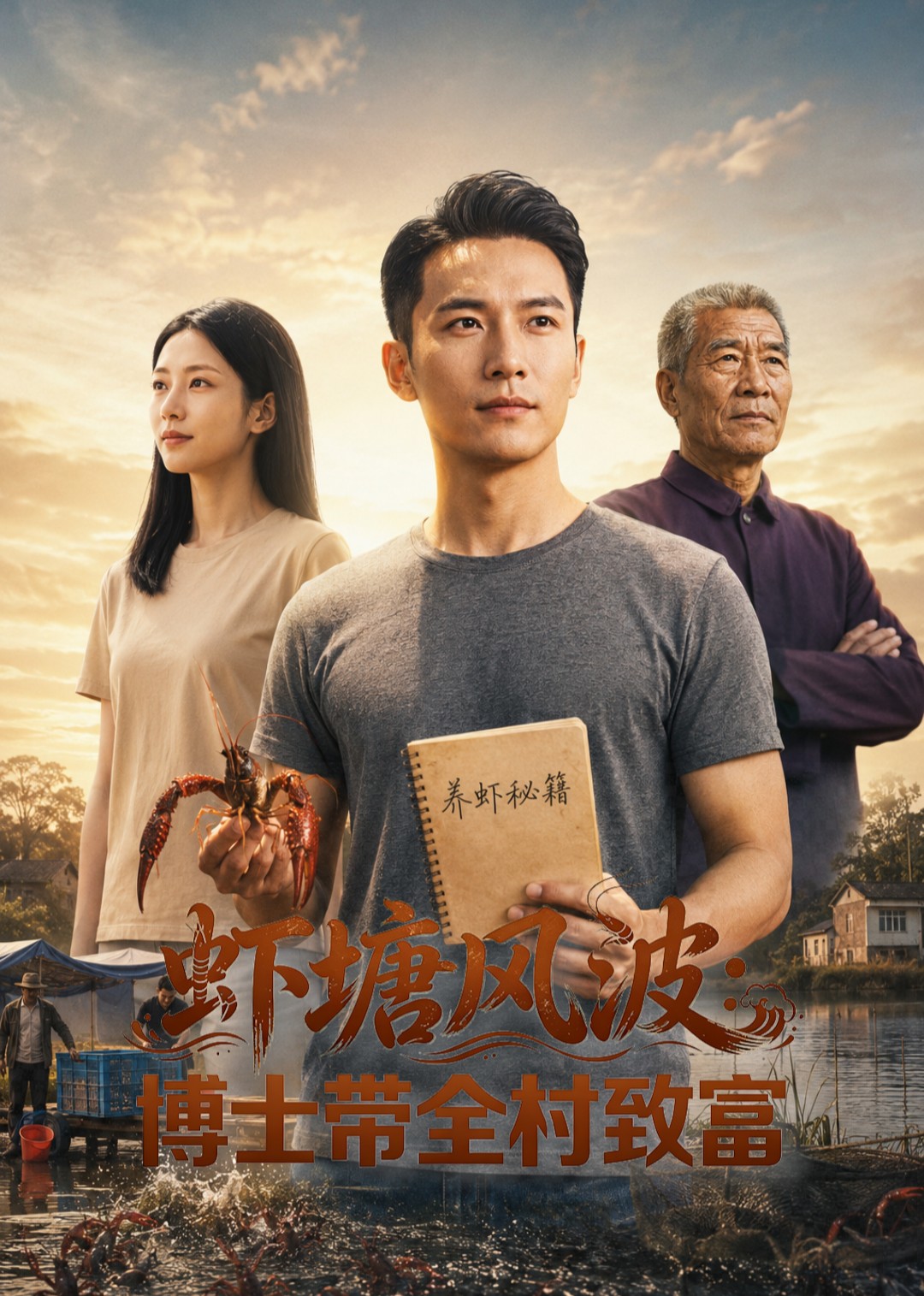 虾塘风波：博士带全村致富封面图