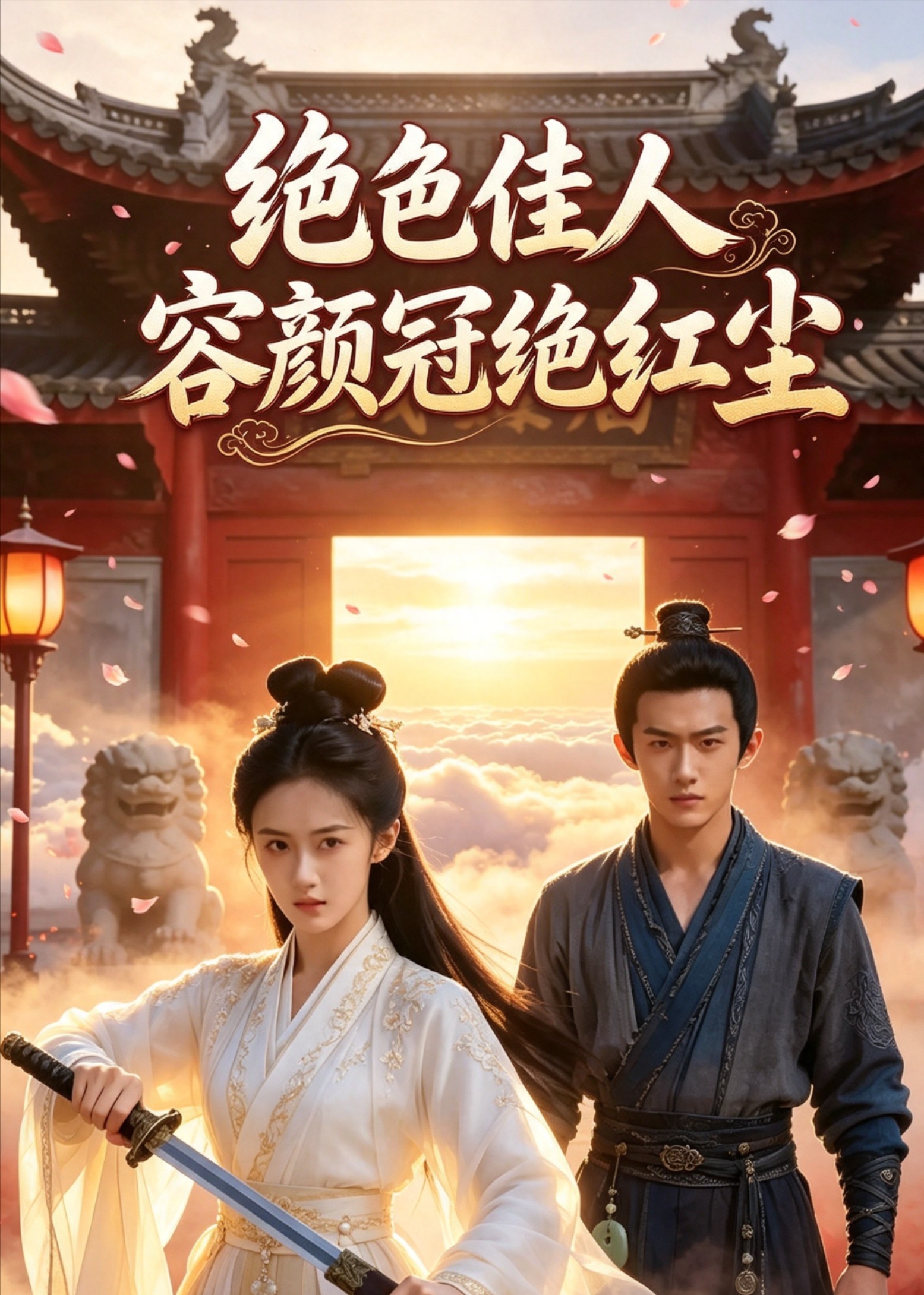 绝色佳人，容颜冠绝红尘