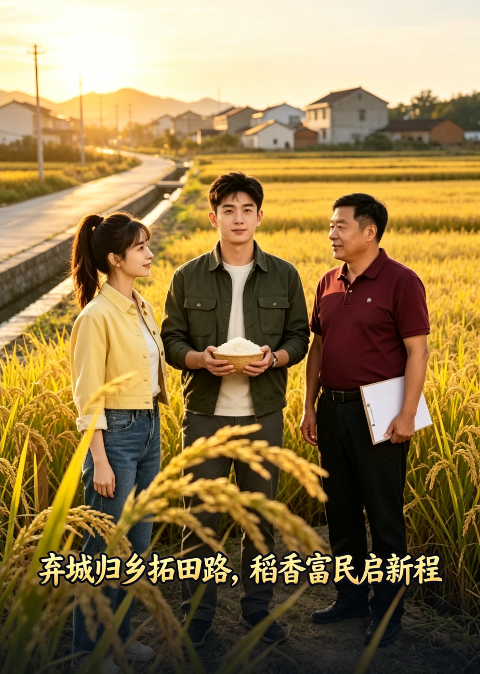 弃城归乡拓田路，稻香富民启新程封面图