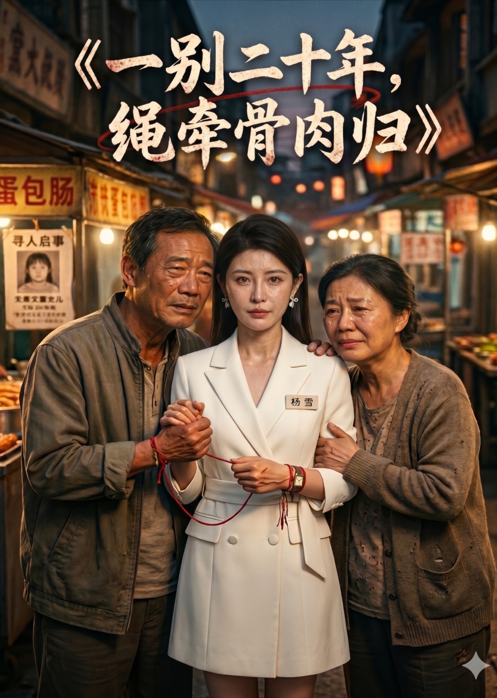 一别二十年，绳牵骨肉归