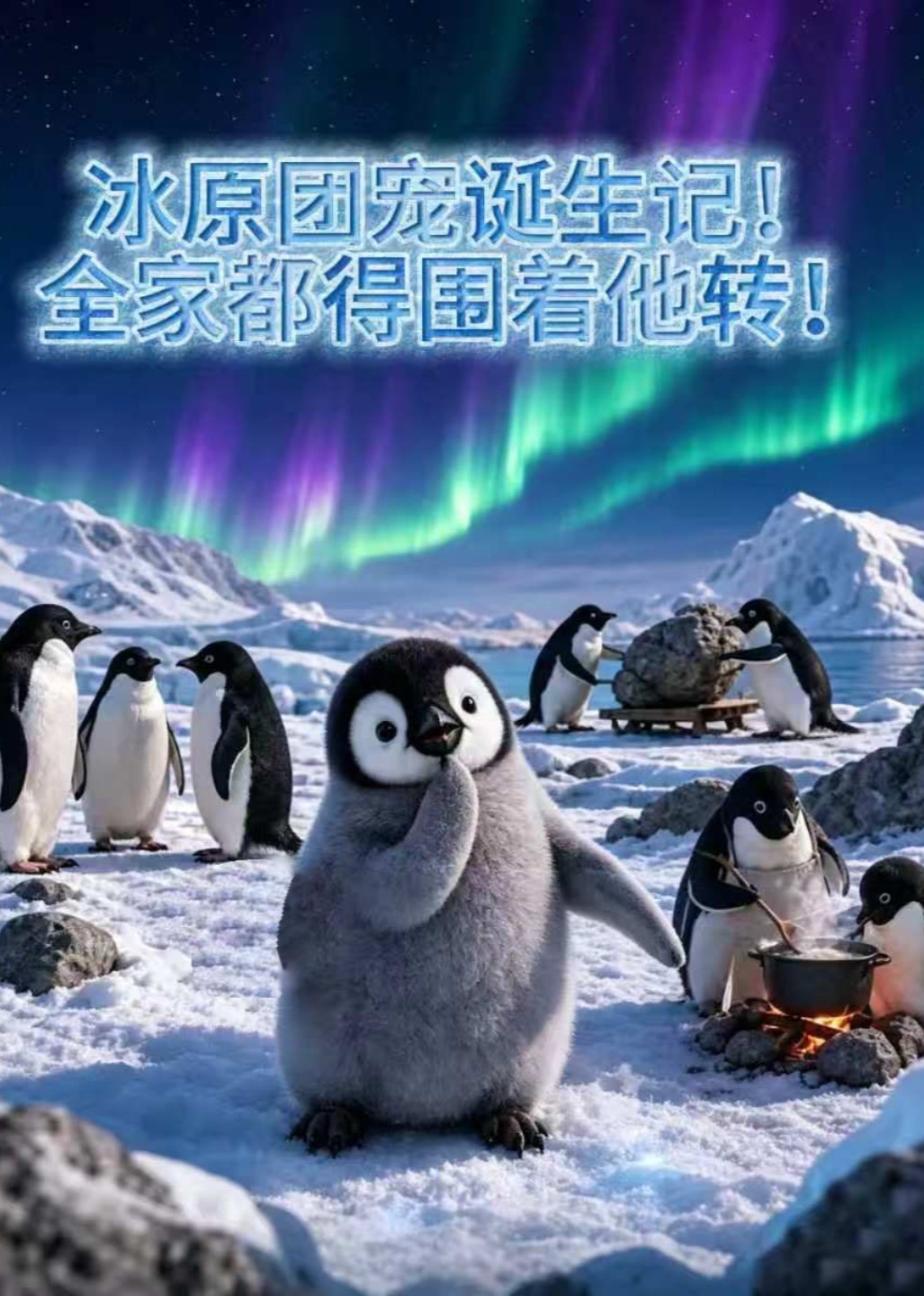 冰原团宠诞生记！全家都得围着他转！