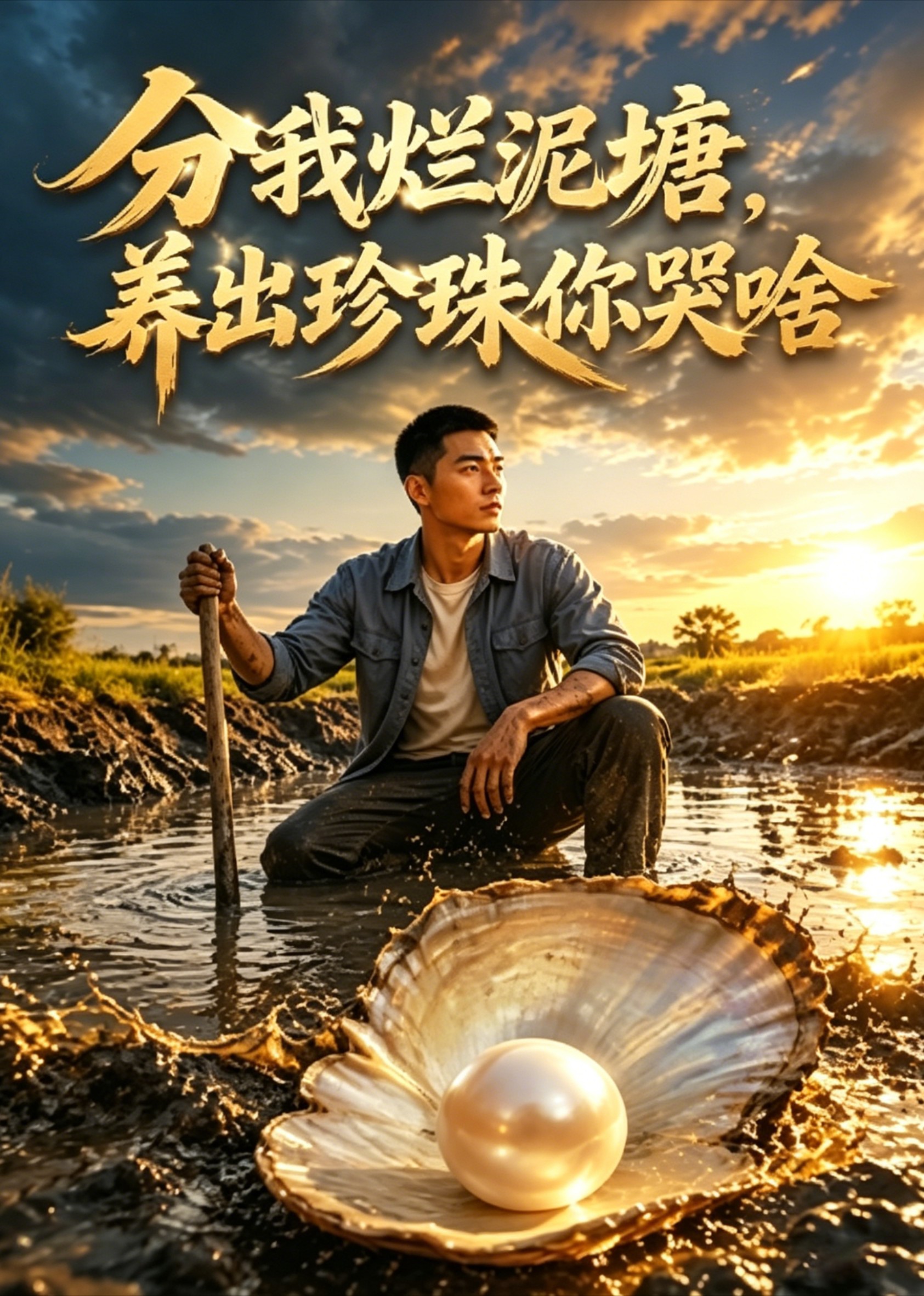 分我烂泥塘，养出珍珠你哭啥