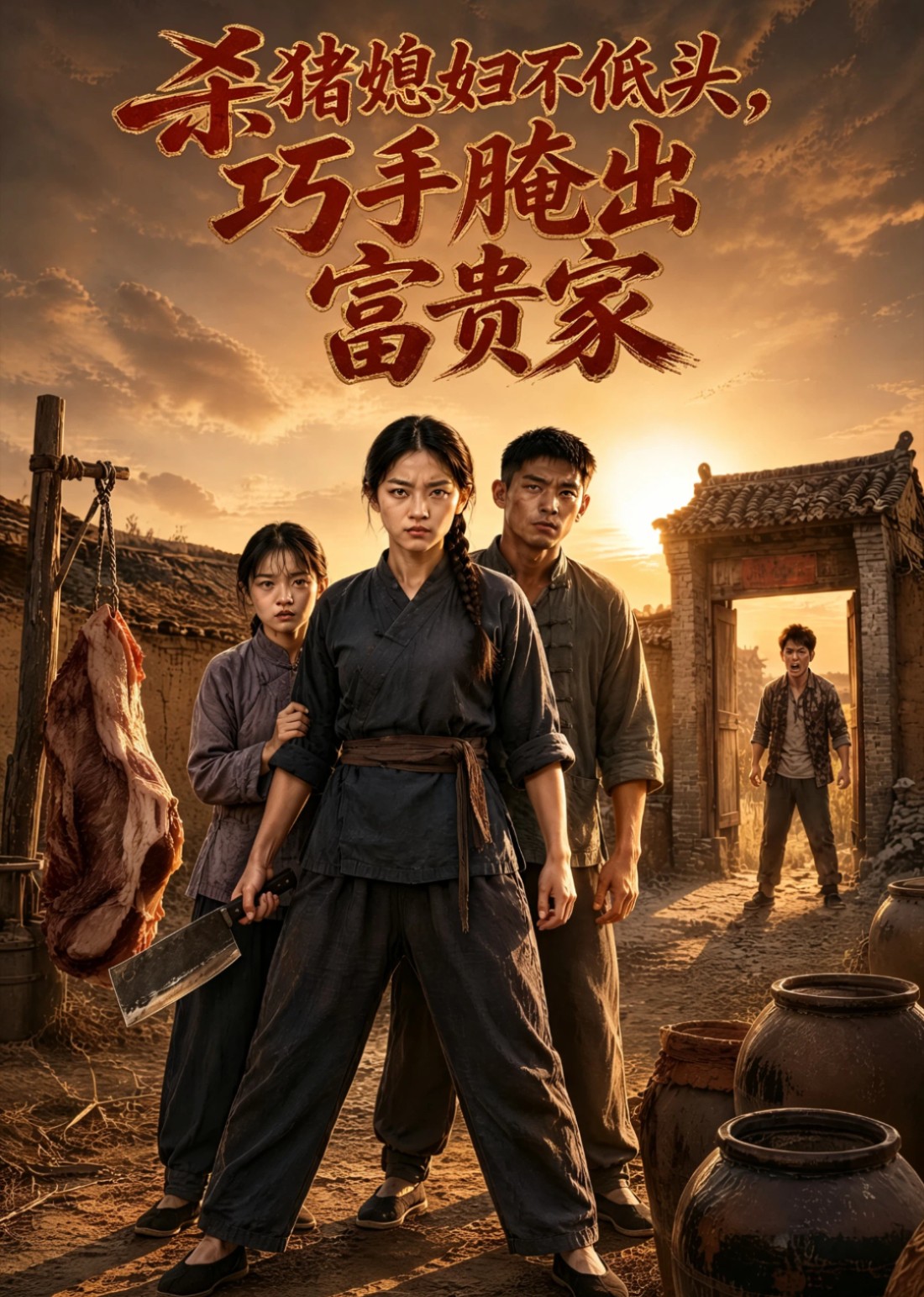 杀猪媳妇不低头，巧手腌出富贵家