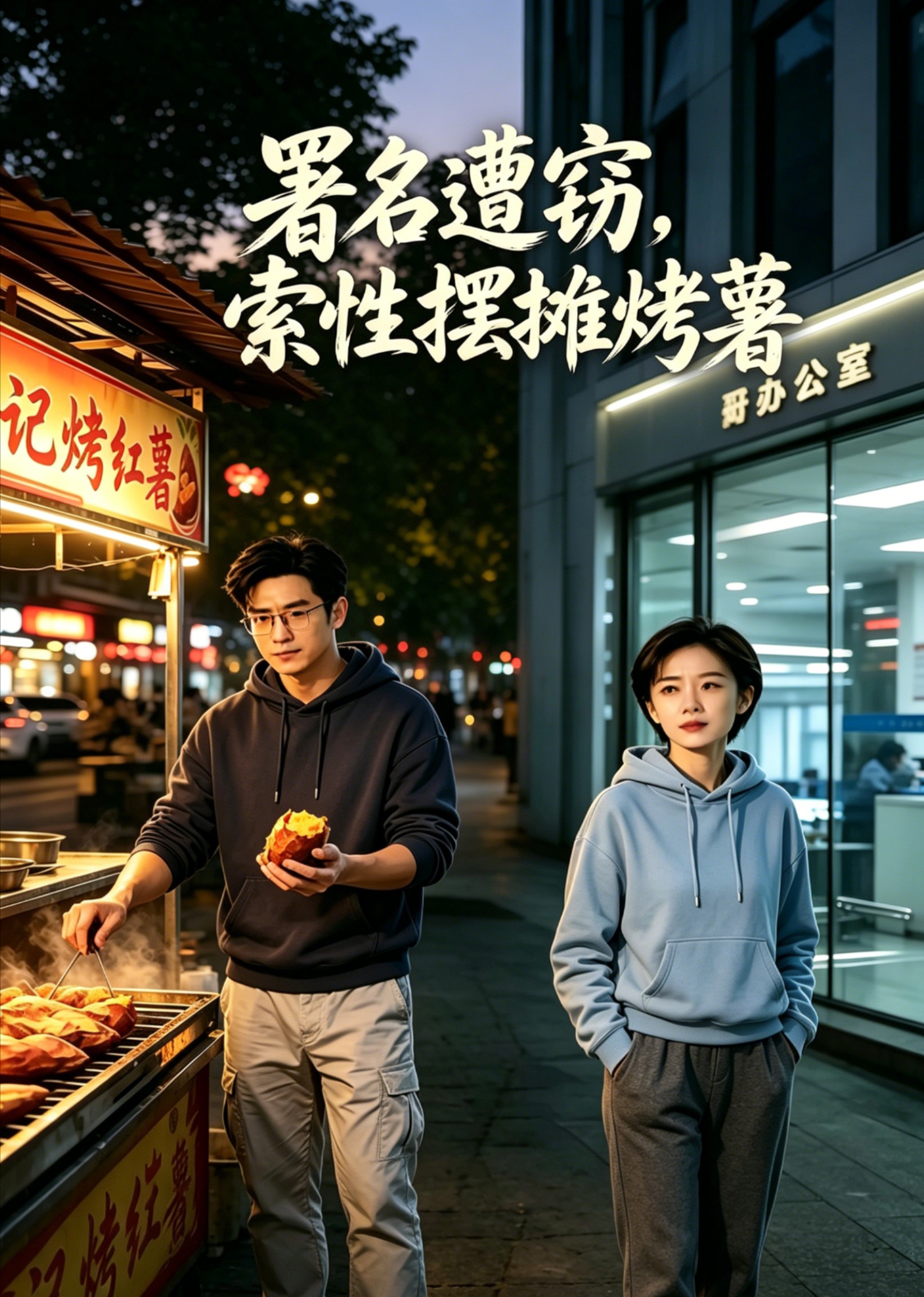 署名遭窃，索性摆摊烤薯