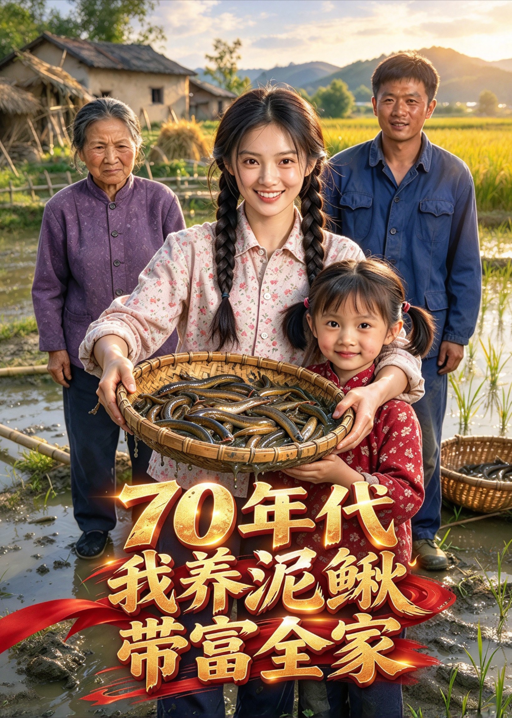 70年代我养泥鳅带富全家封面图