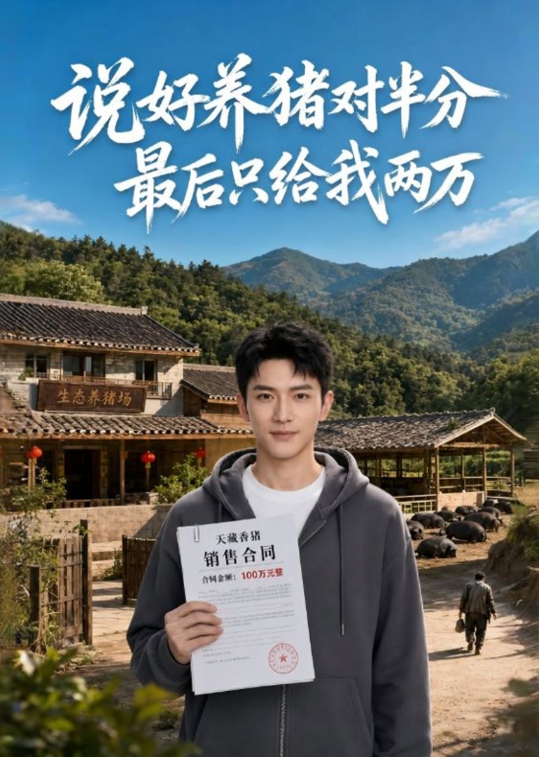 说好养猪对半分最后只给我两万