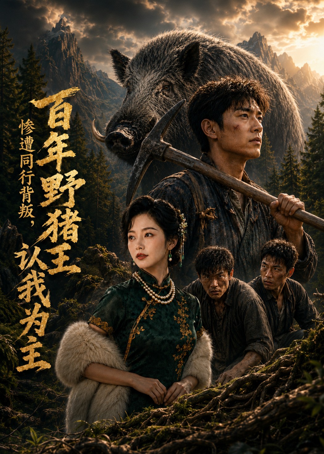 惨遭同行背叛，百年野猪王认我为主