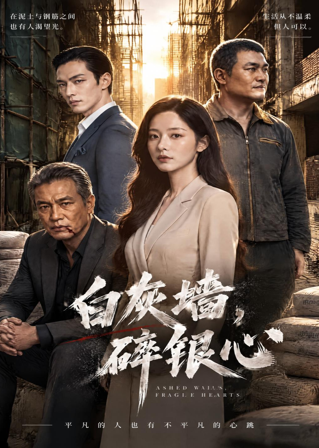 白灰墙，碎银心