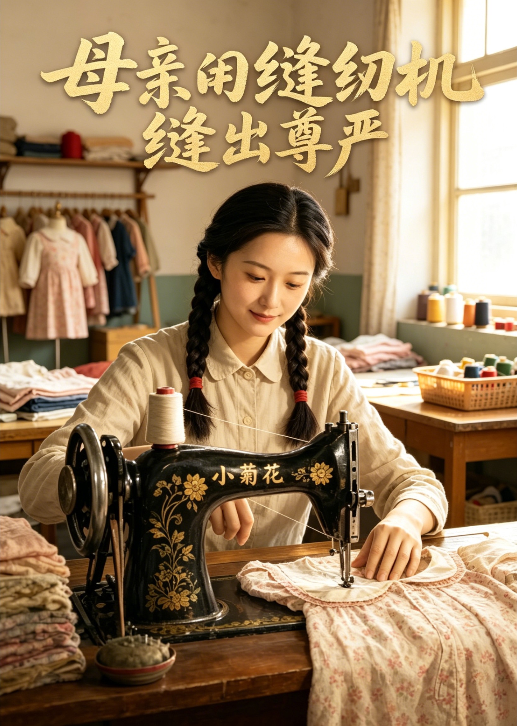 母亲用缝纫机缝出尊严