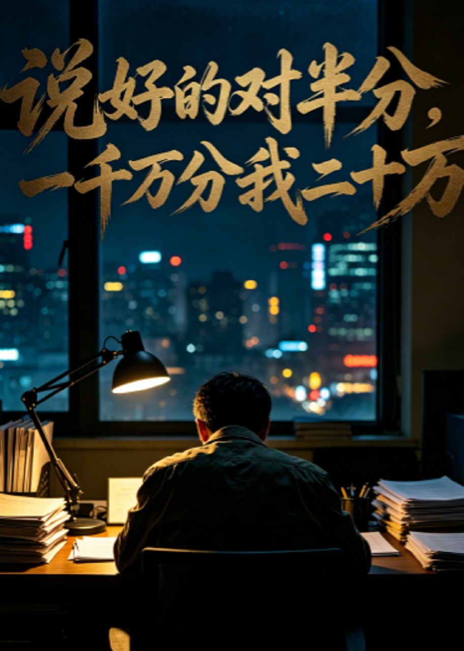 说好的对半分，一千万分我二十万封面图