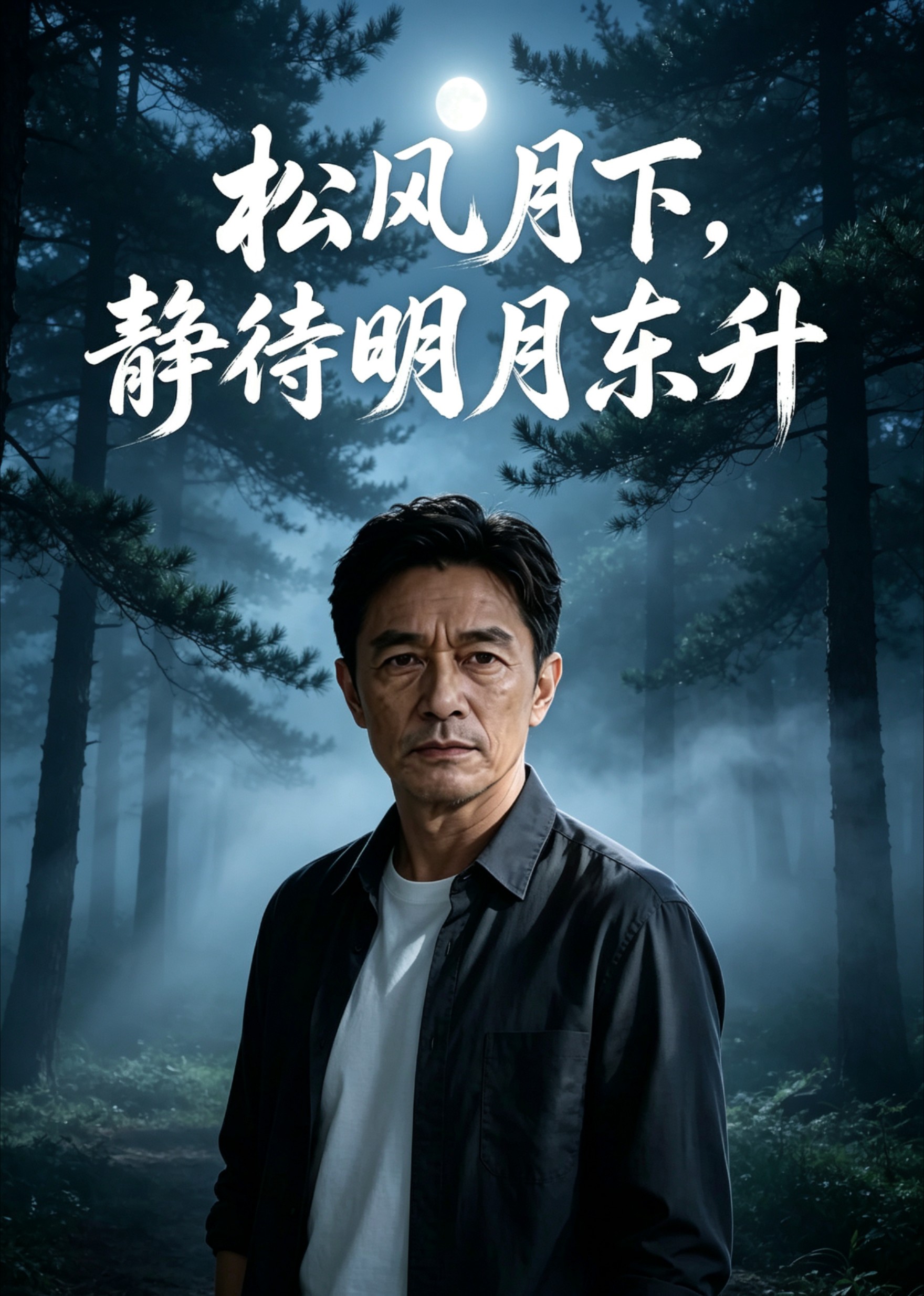 松风月下，静待明月东升