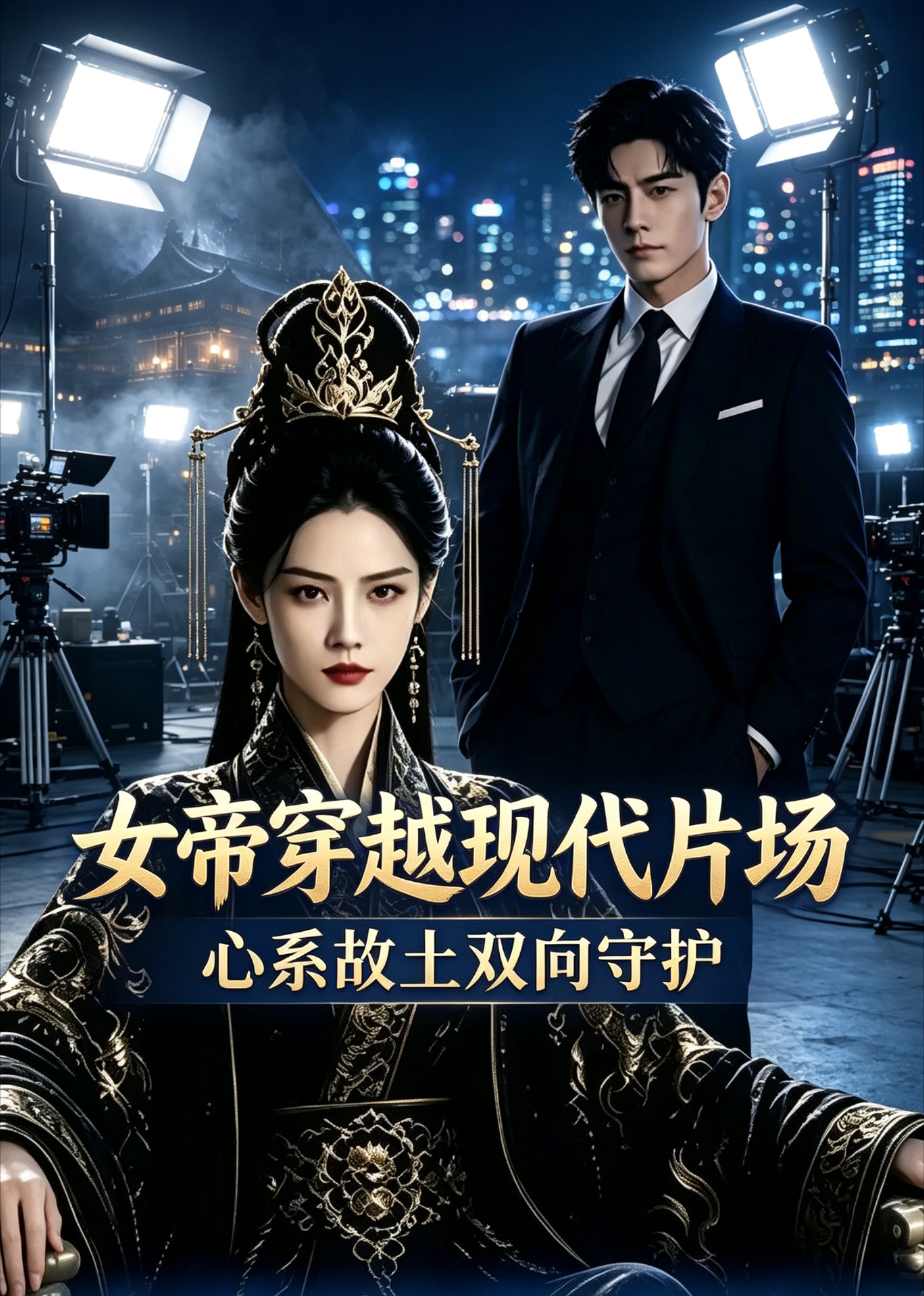 女帝穿越现代片场，心系故土双向守护