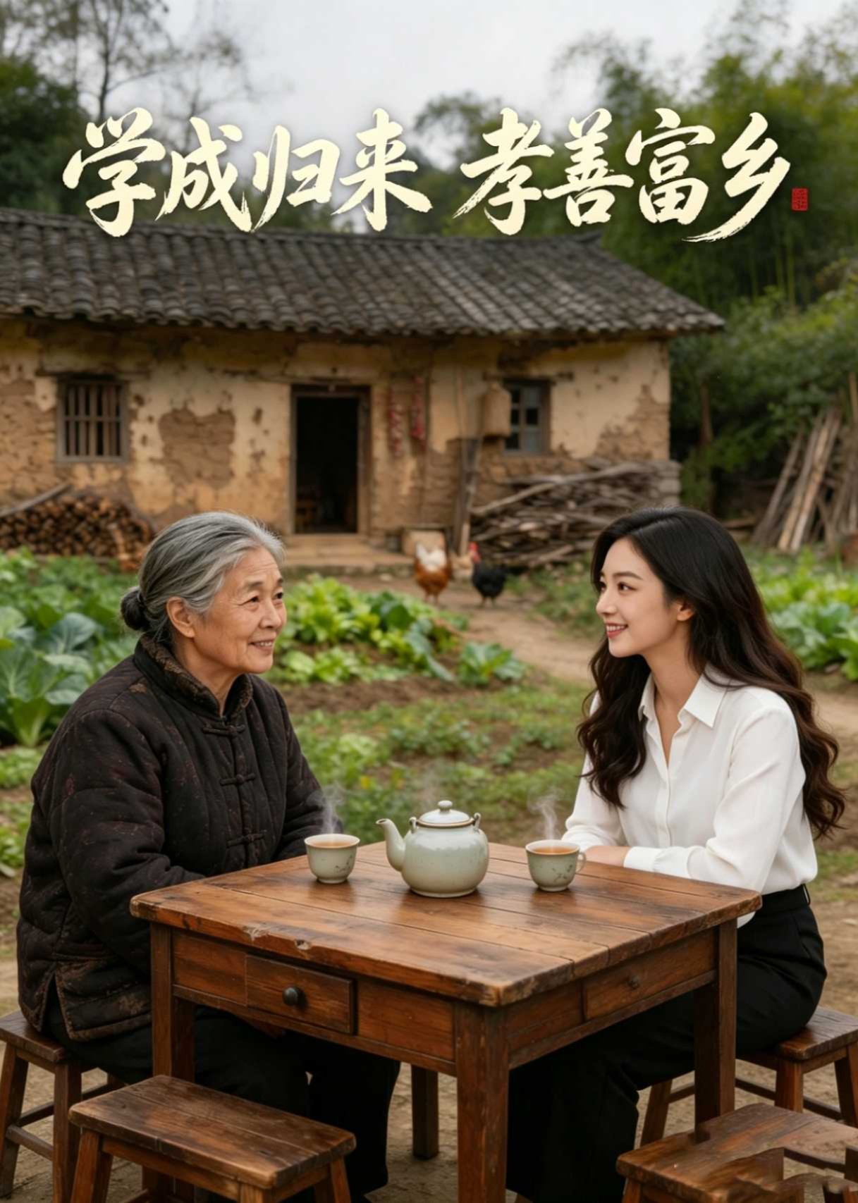 学成归来孝善富乡