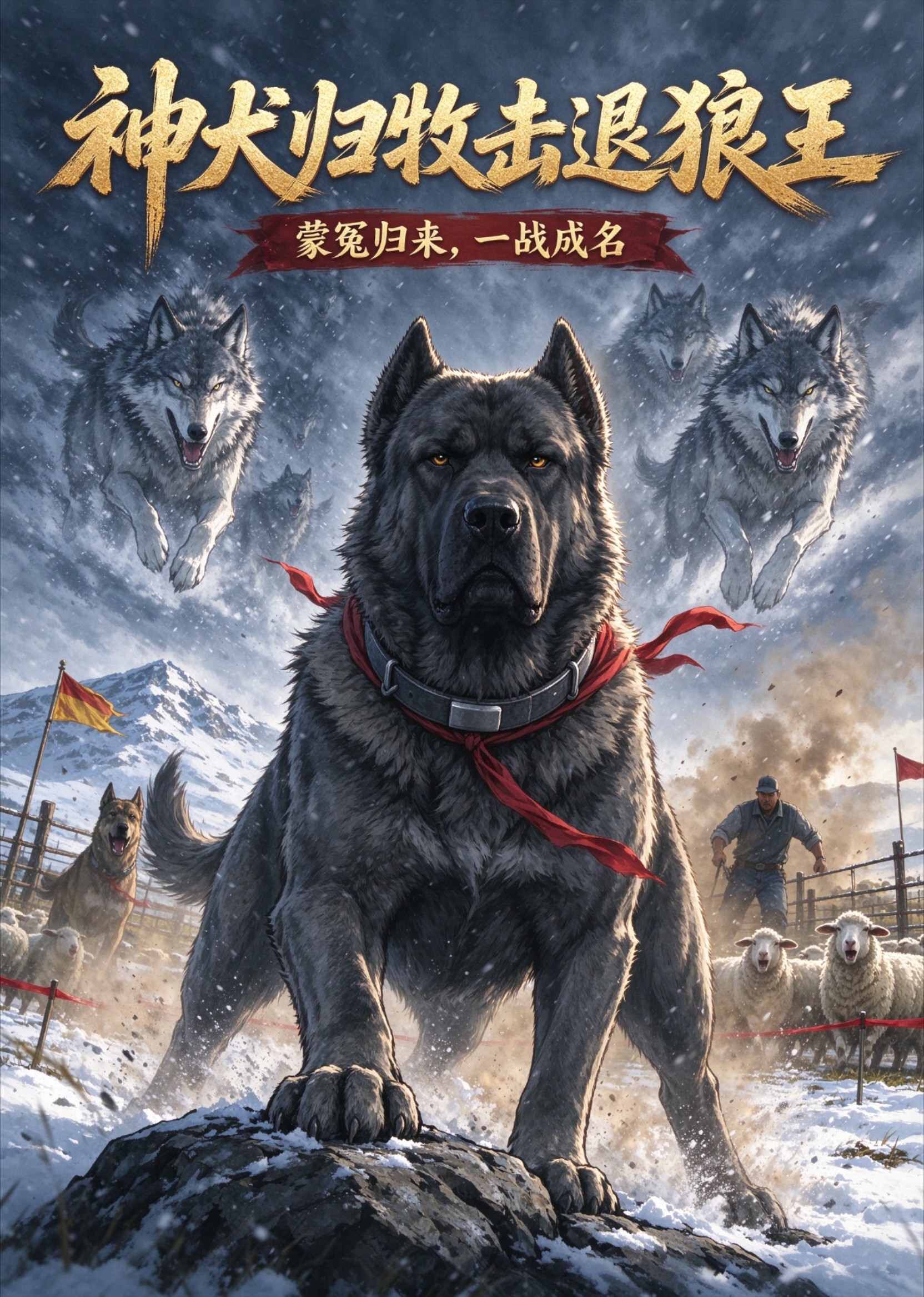 神犬归牧击退狼王封面图