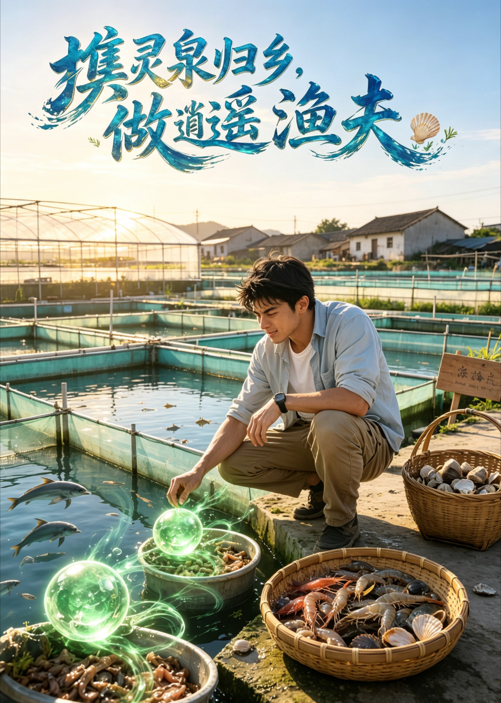 携灵泉归乡，做逍遥渔夫