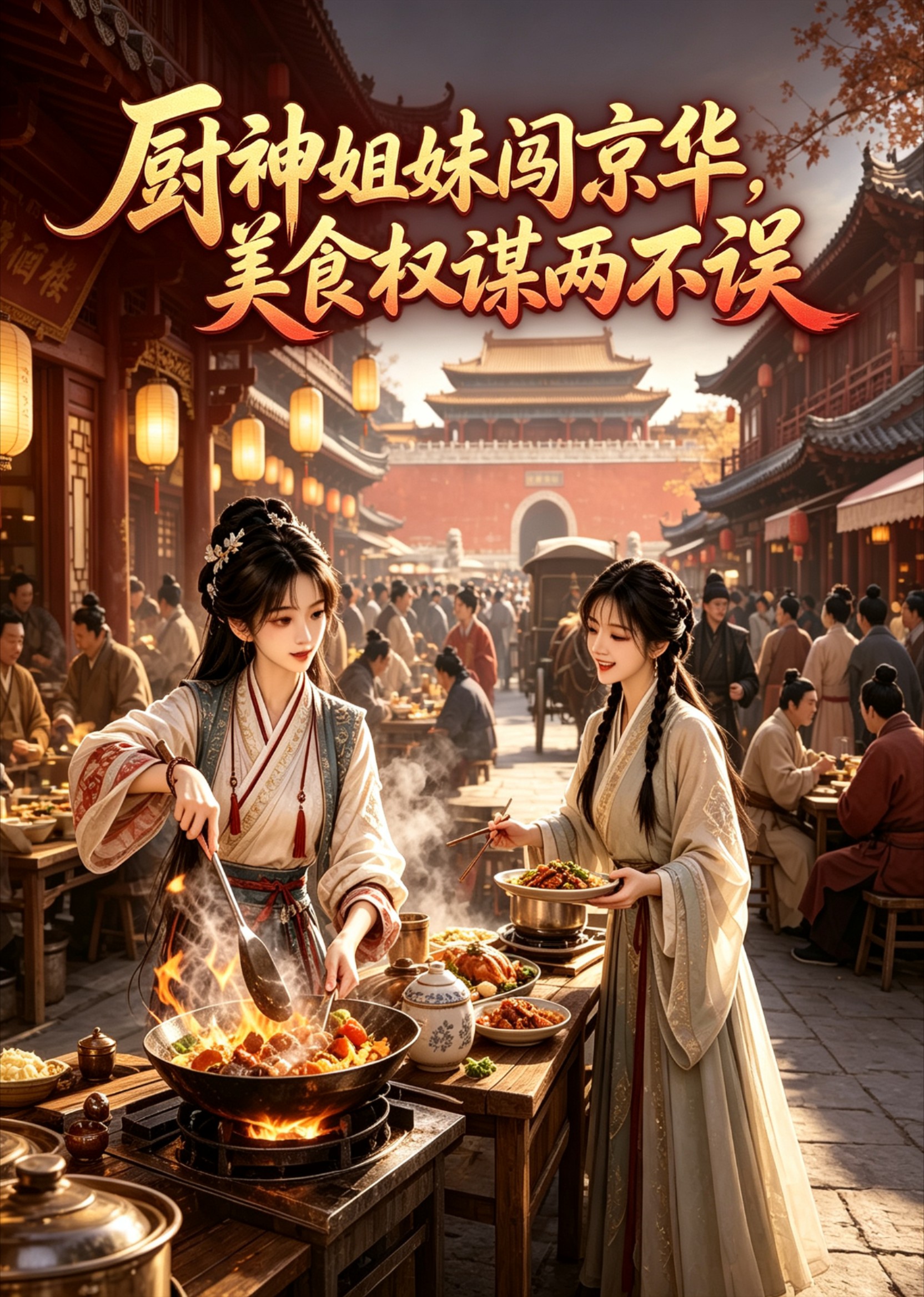 厨神姐妹闯京华，美食权谋两不误封面图