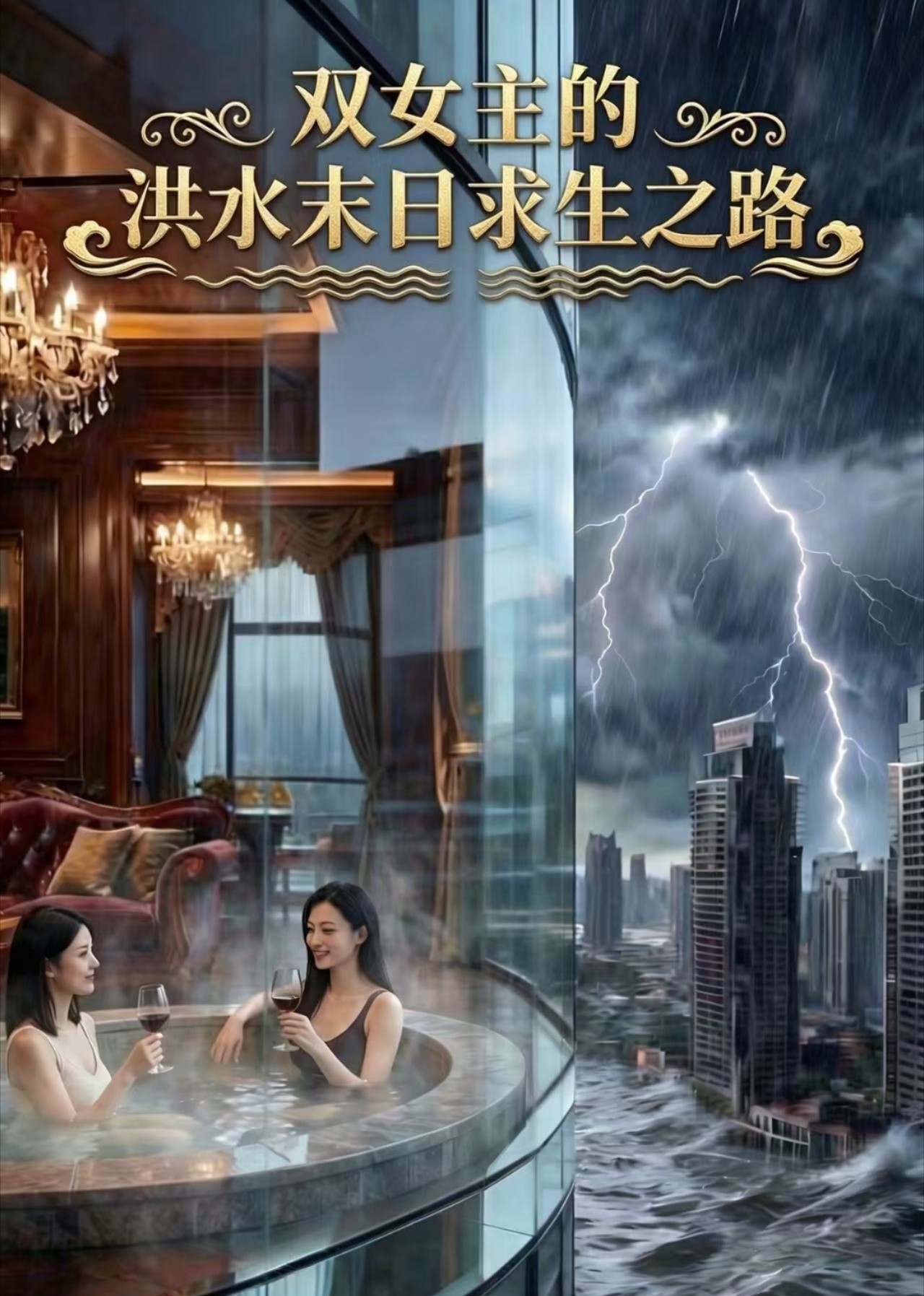 双女主的洪水末日求生之路封面图