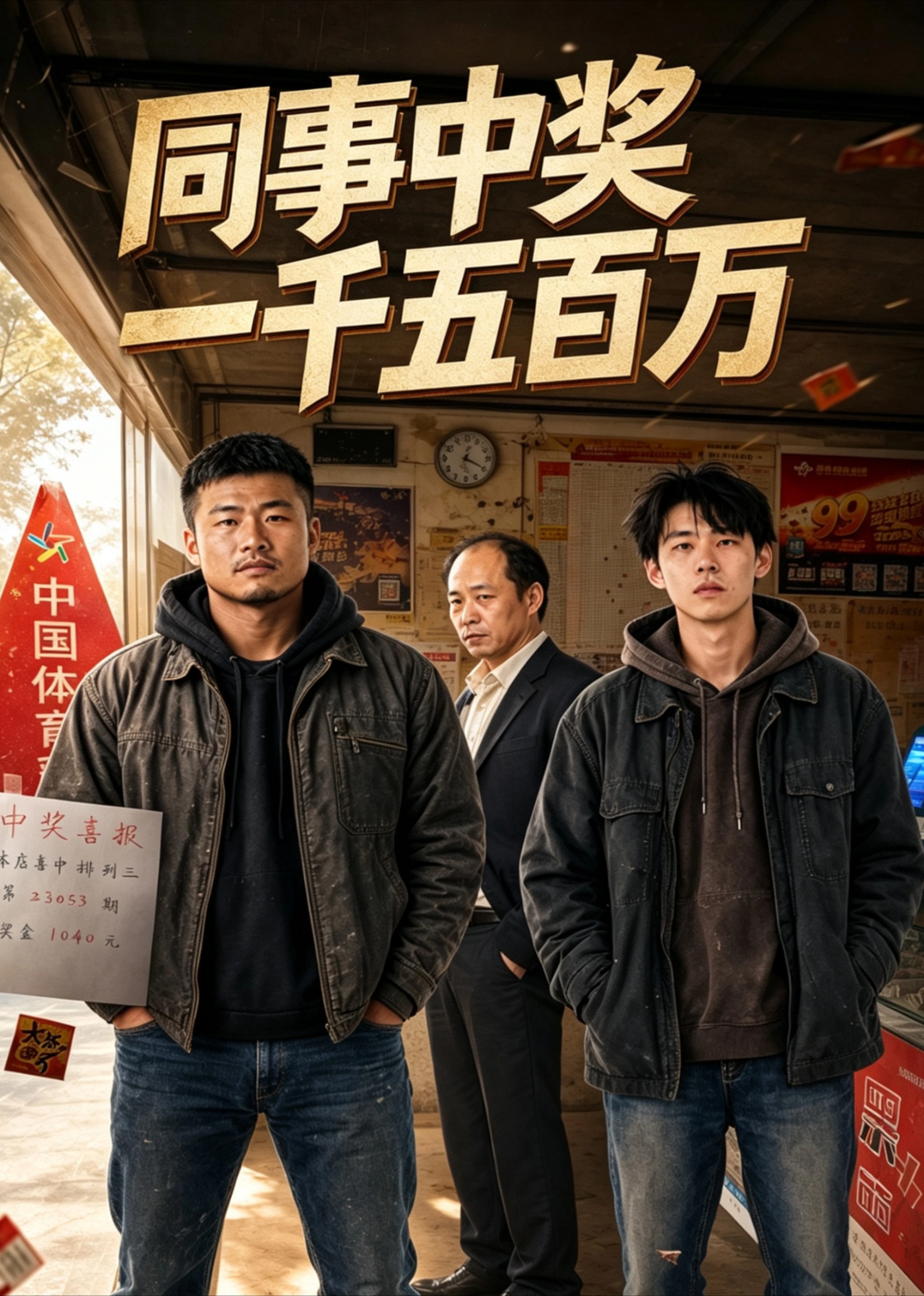 同事中奖一千五百万