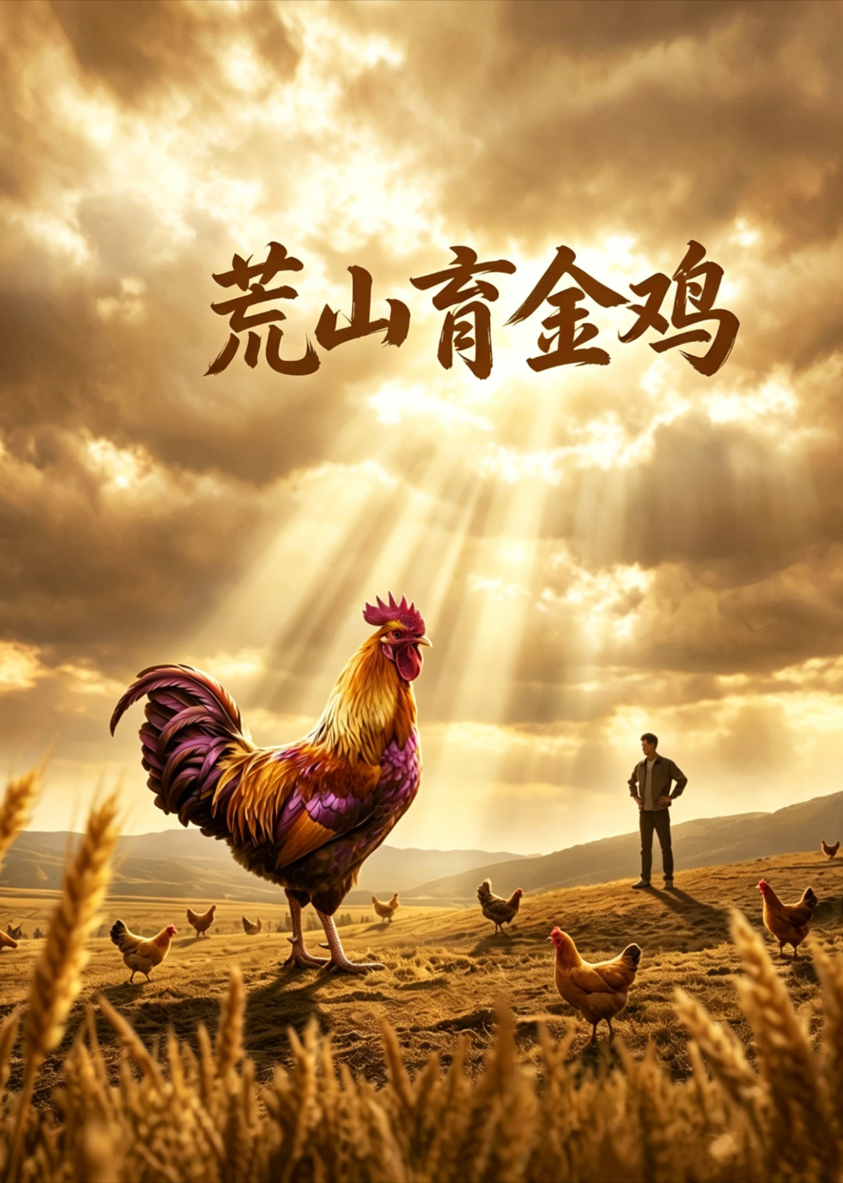 荒山育金鸡