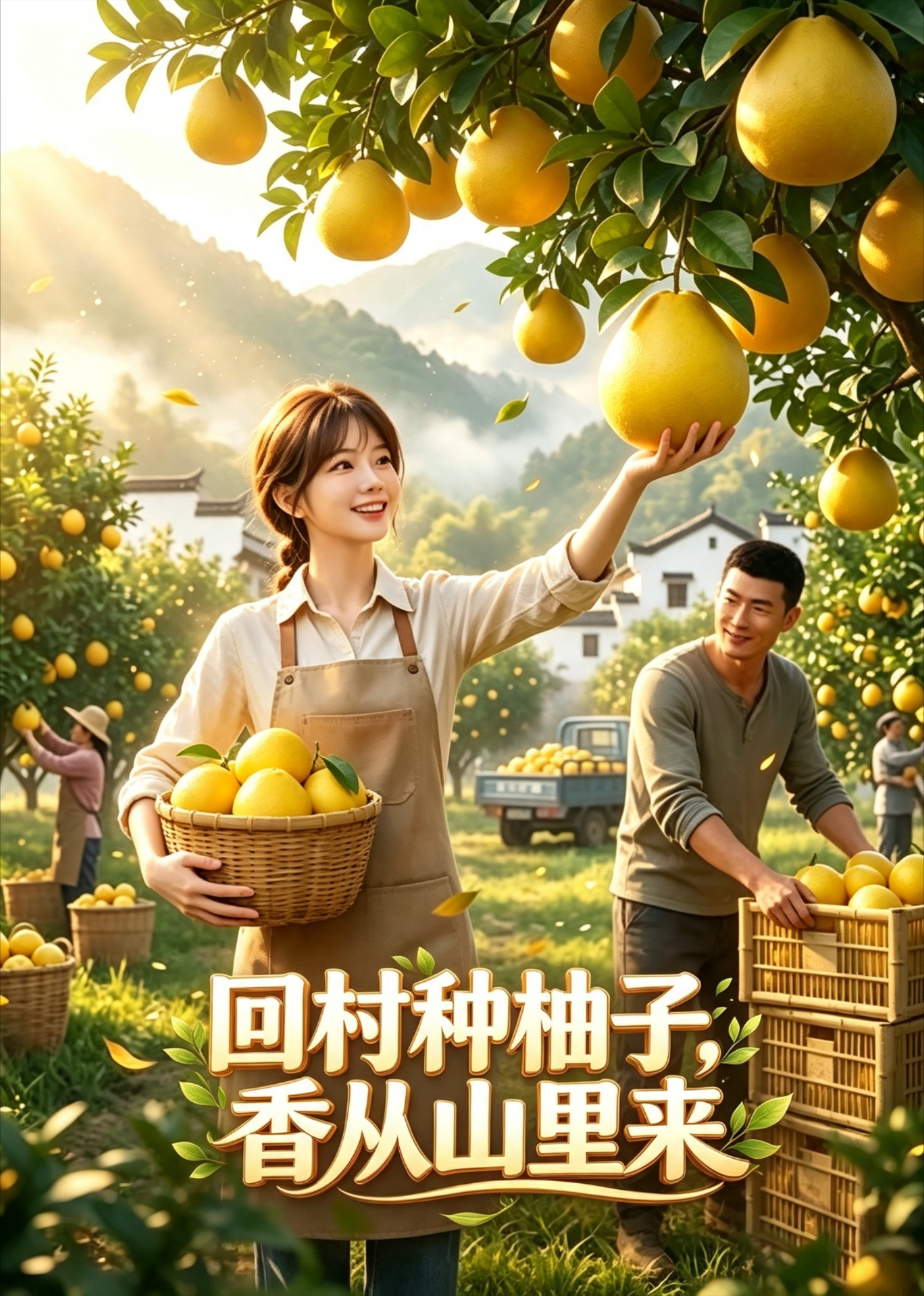 回村种柚子，香从山里来