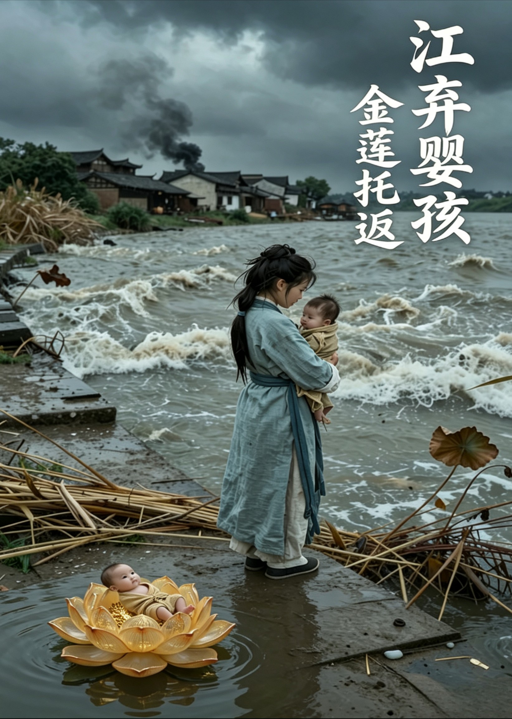 江弃婴孩，金莲托返