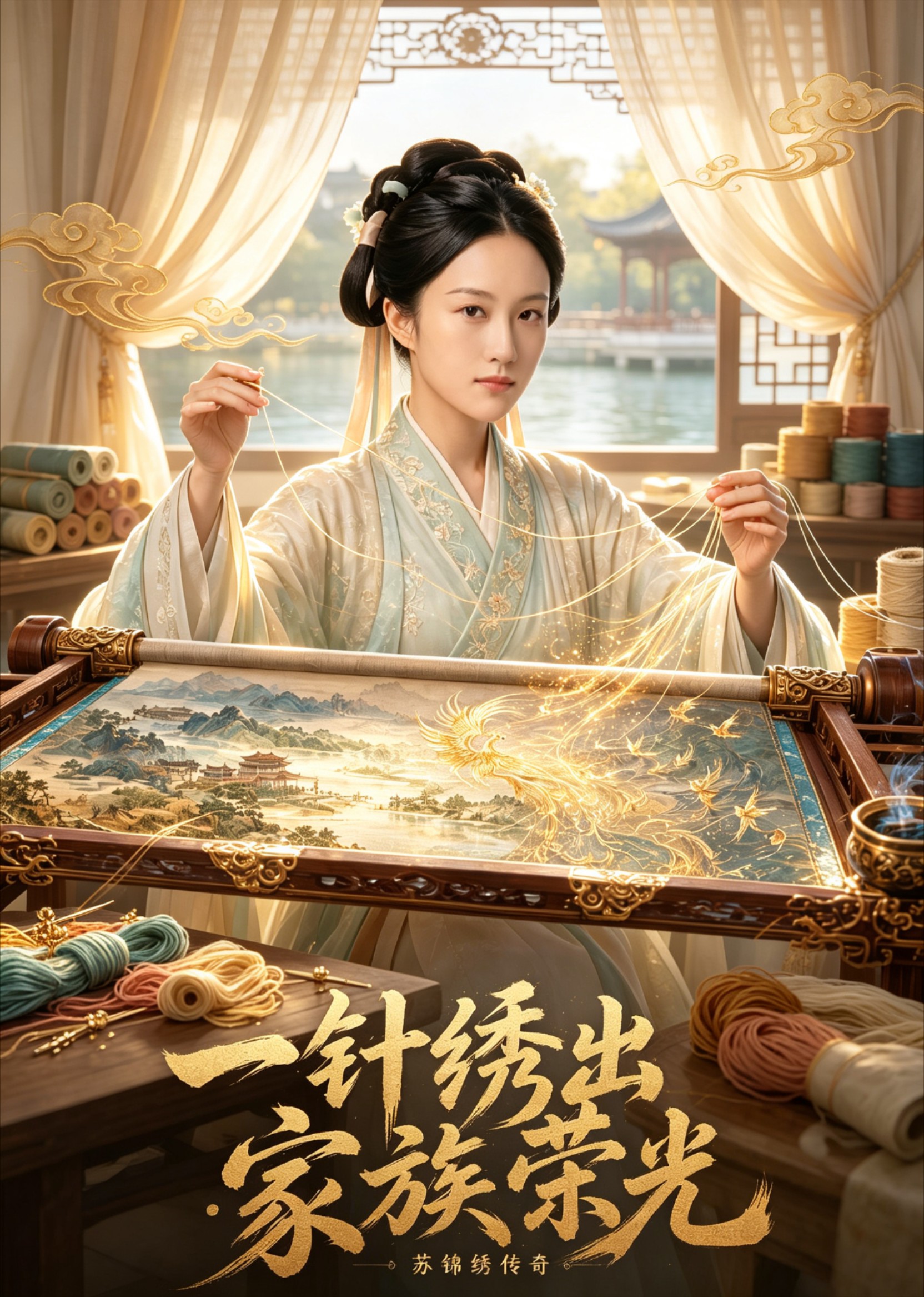 一针绣出家族荣光