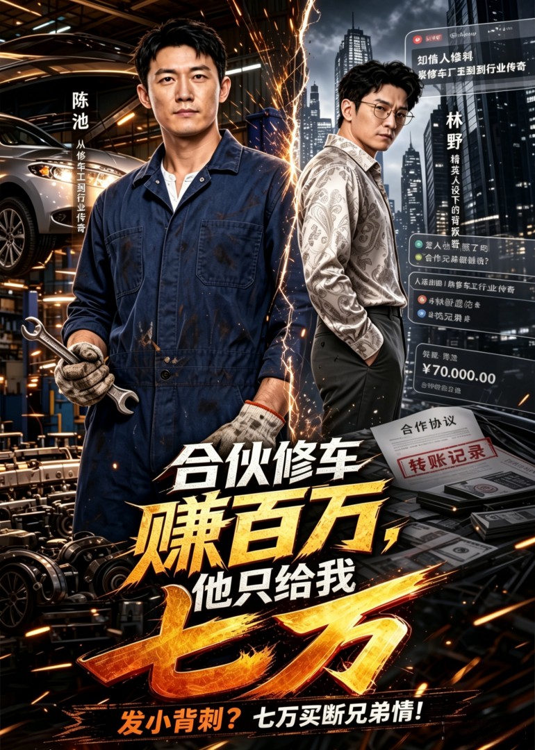 合伙修车赚百万，他只给我七万