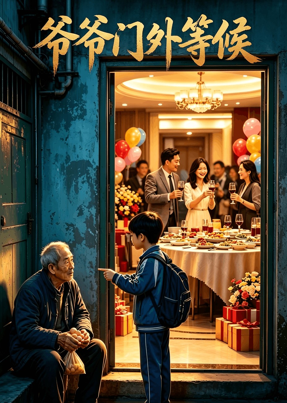 爷爷门外等候