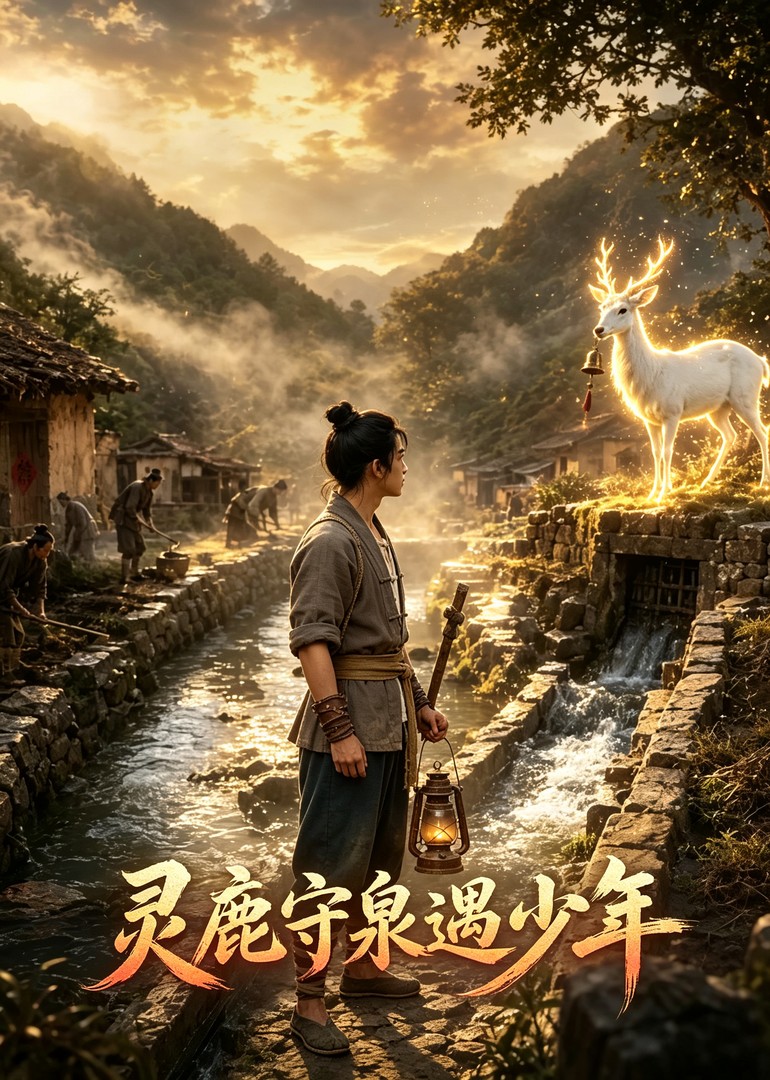 灵鹿守泉遇少年封面图