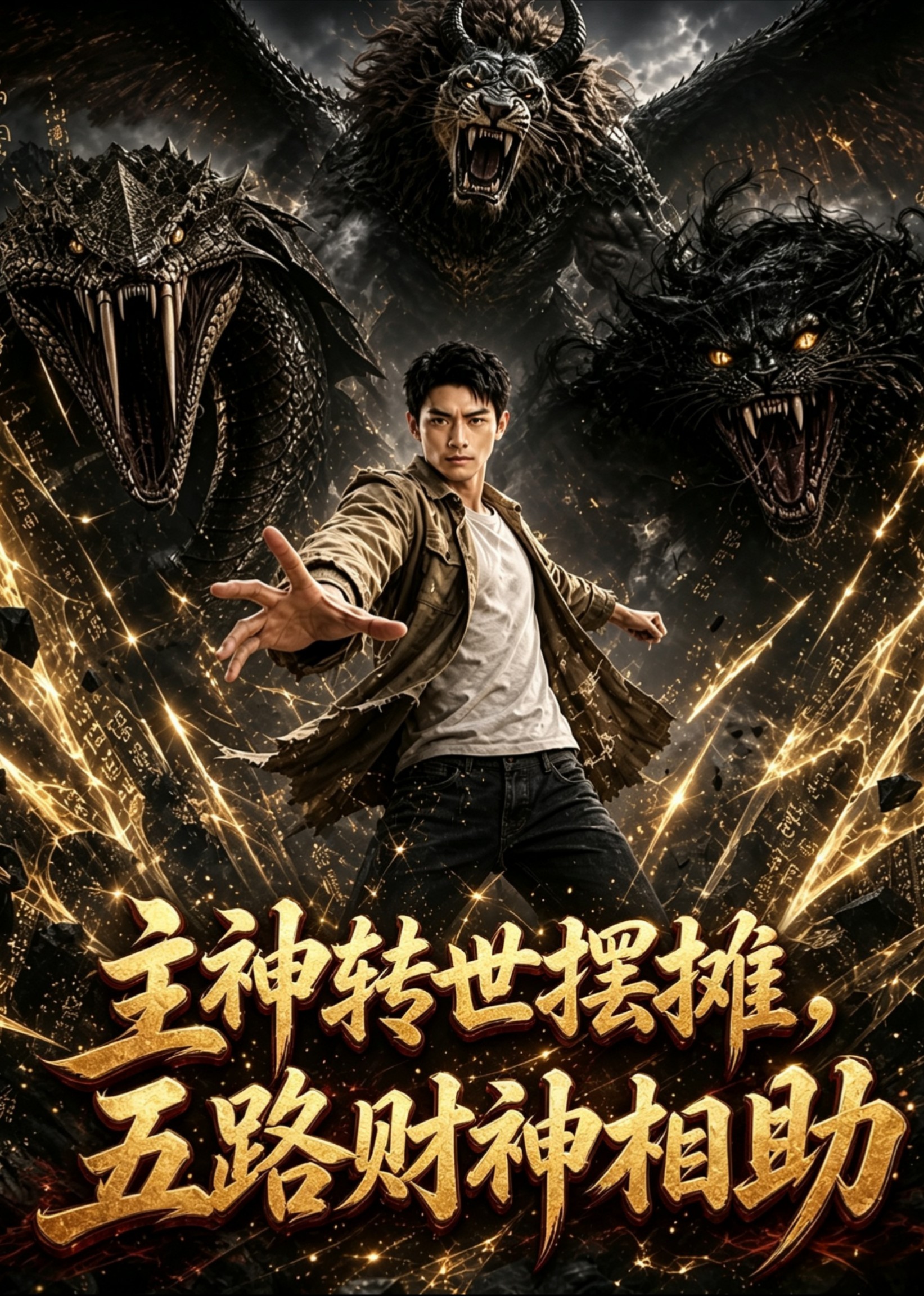 主神转世摆摊，五路财神相助