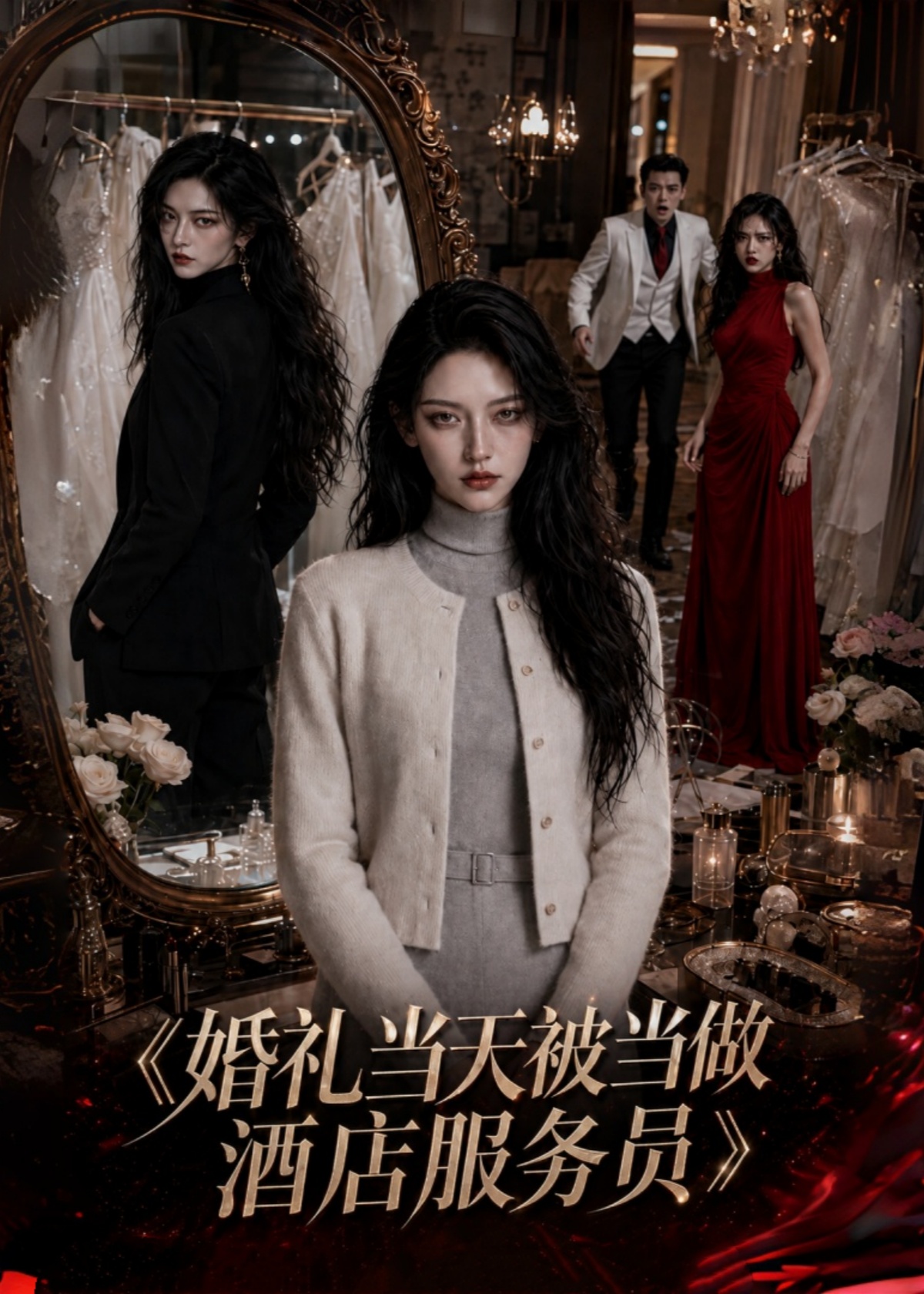 婚礼当天被当做酒店服务员