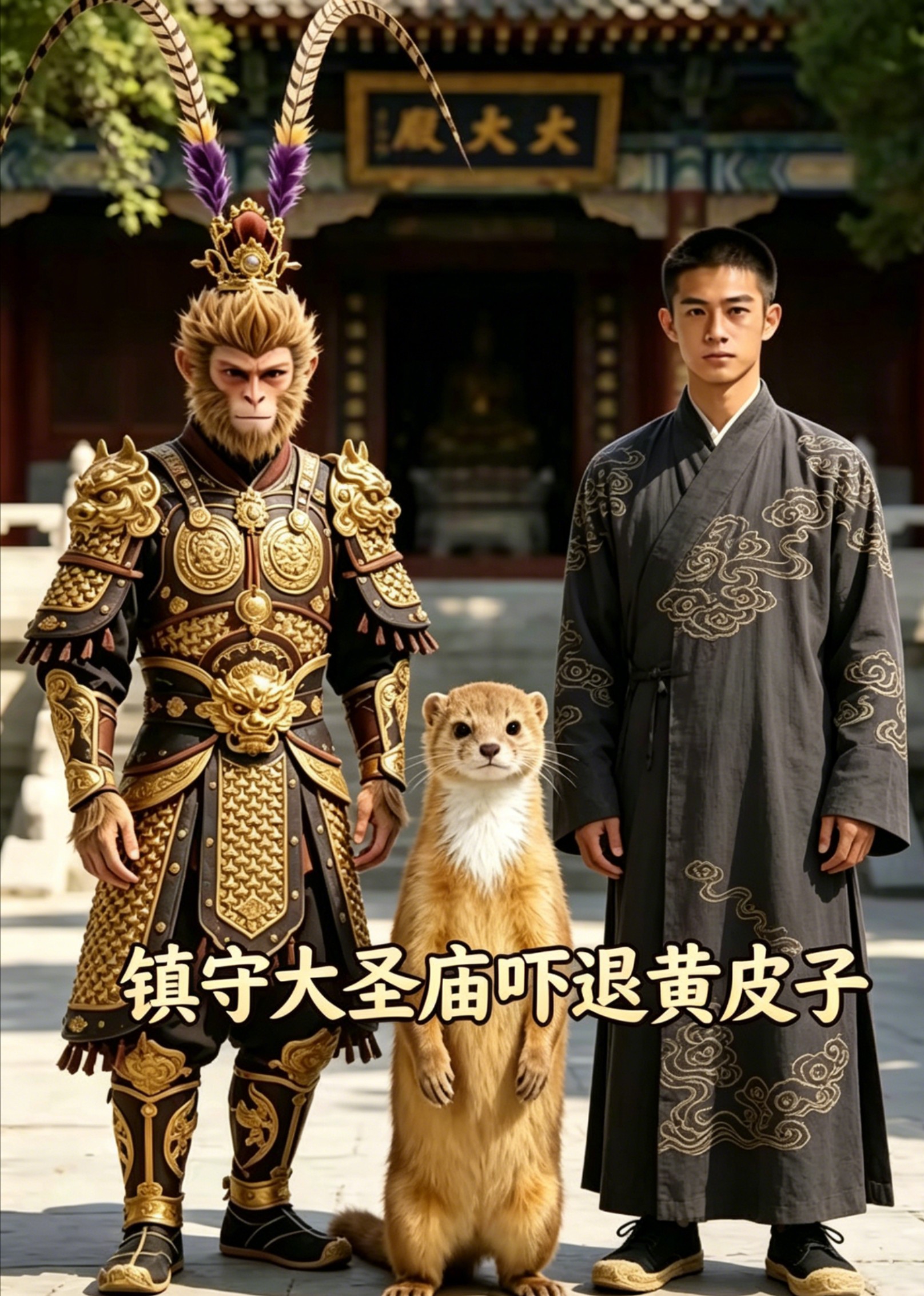 镇守大圣庙吓退黄皮子
