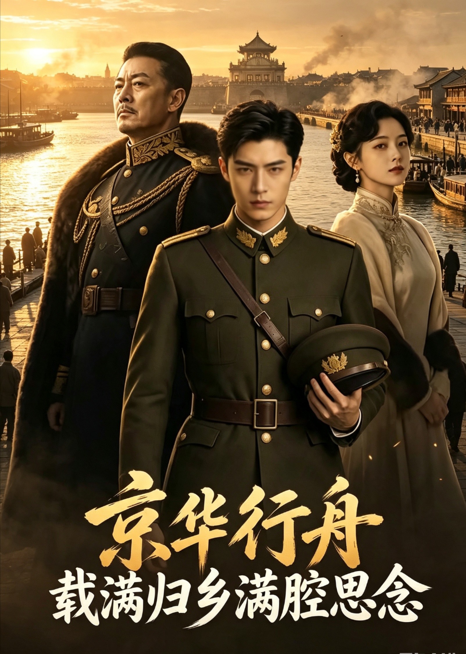 京华行舟载满归乡满腔思念