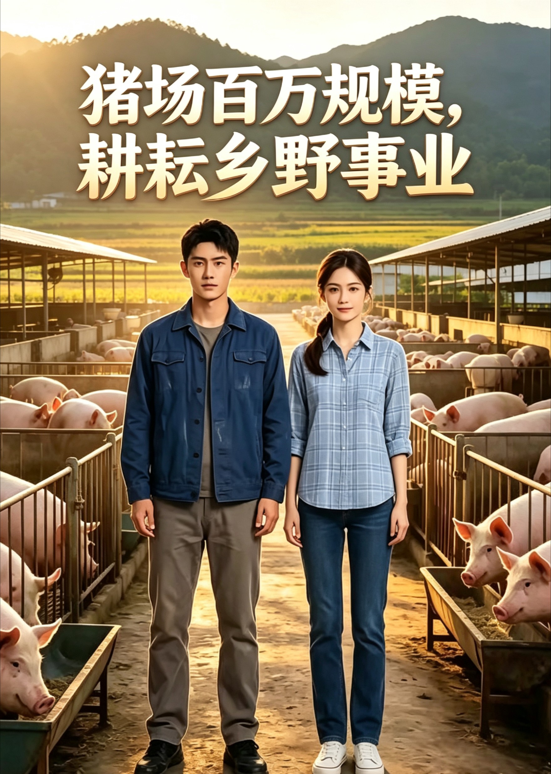 猪场百万规模，耕耘乡野事业海报