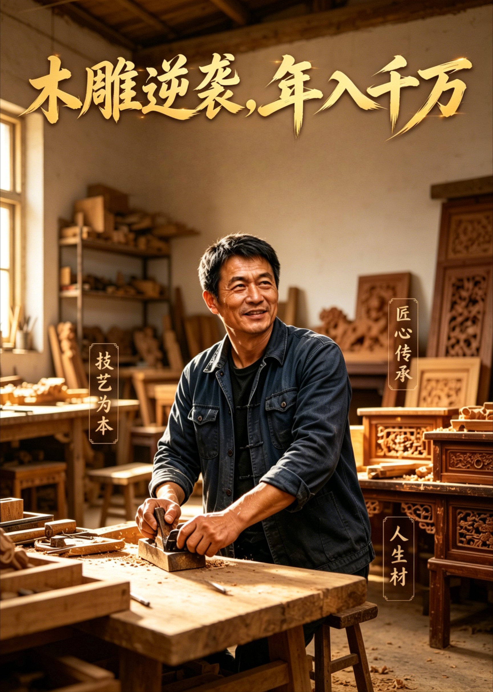 木雕逆袭，年入千万