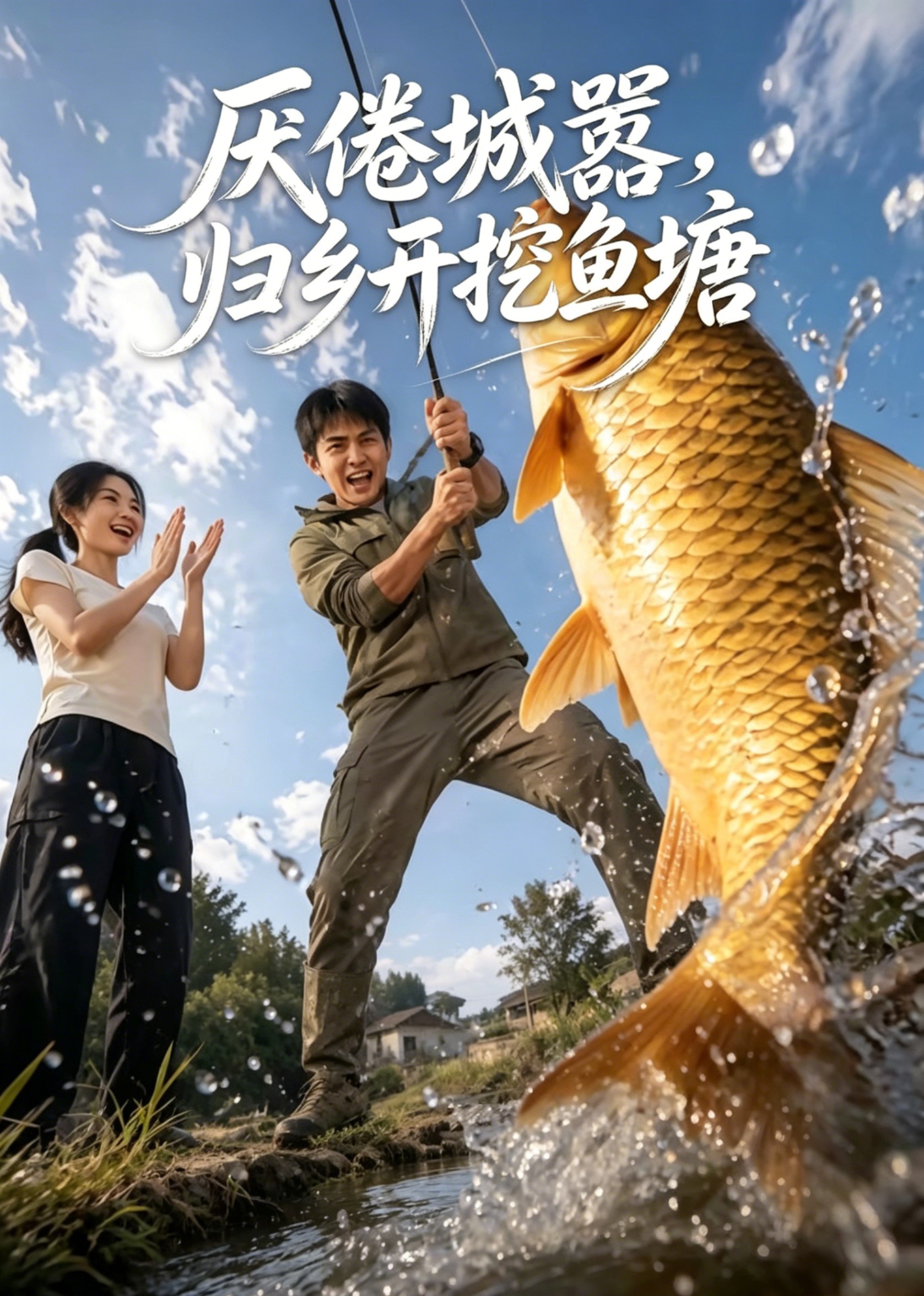 厌倦城嚣，归乡开挖鱼塘