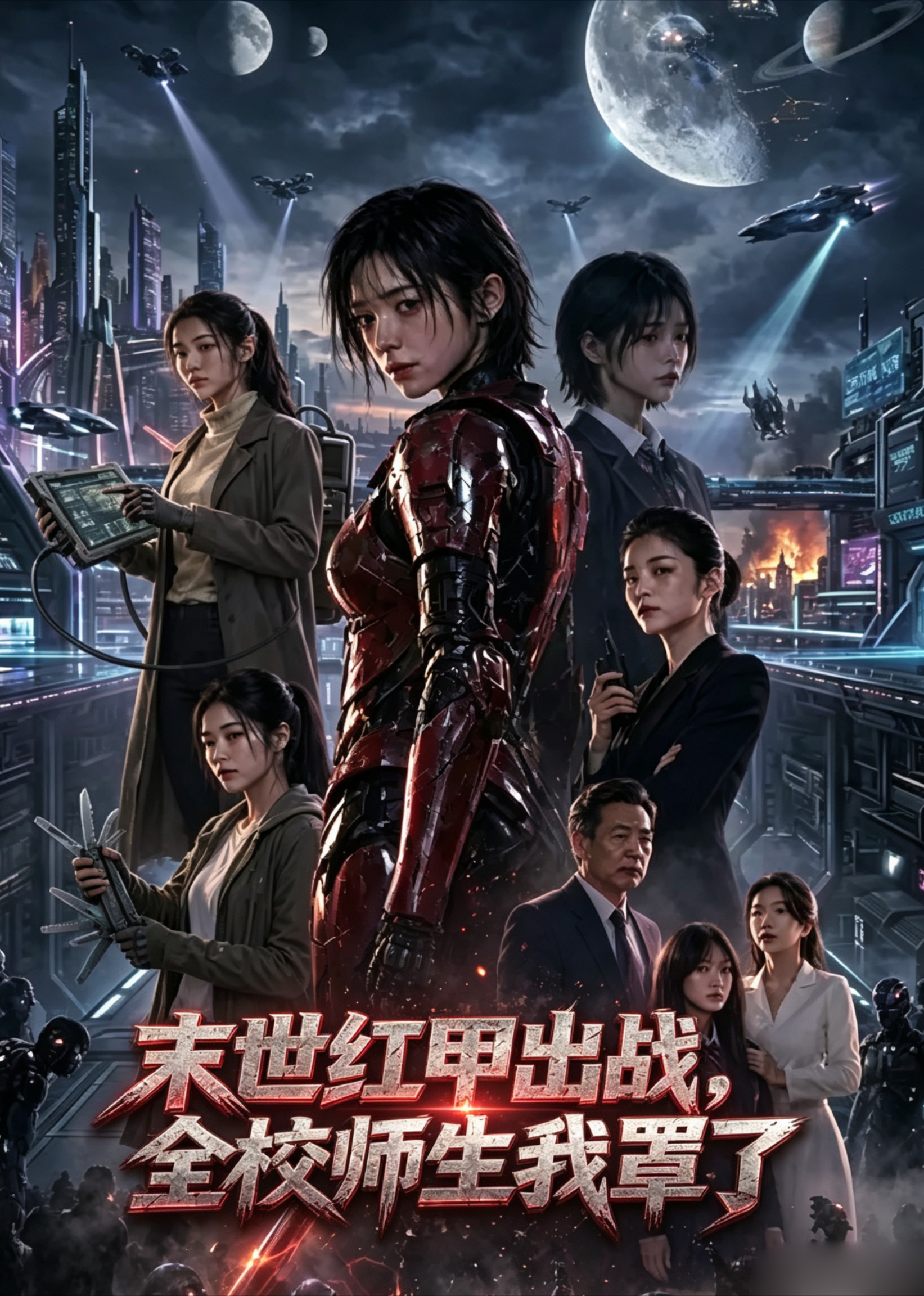 末世红甲出战，全校师生我罩了