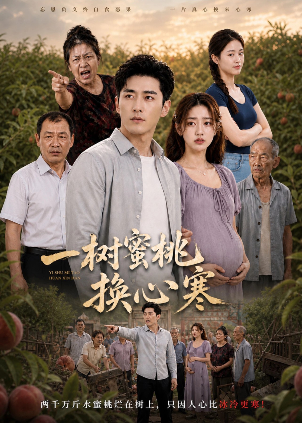一树蜜桃换心寒