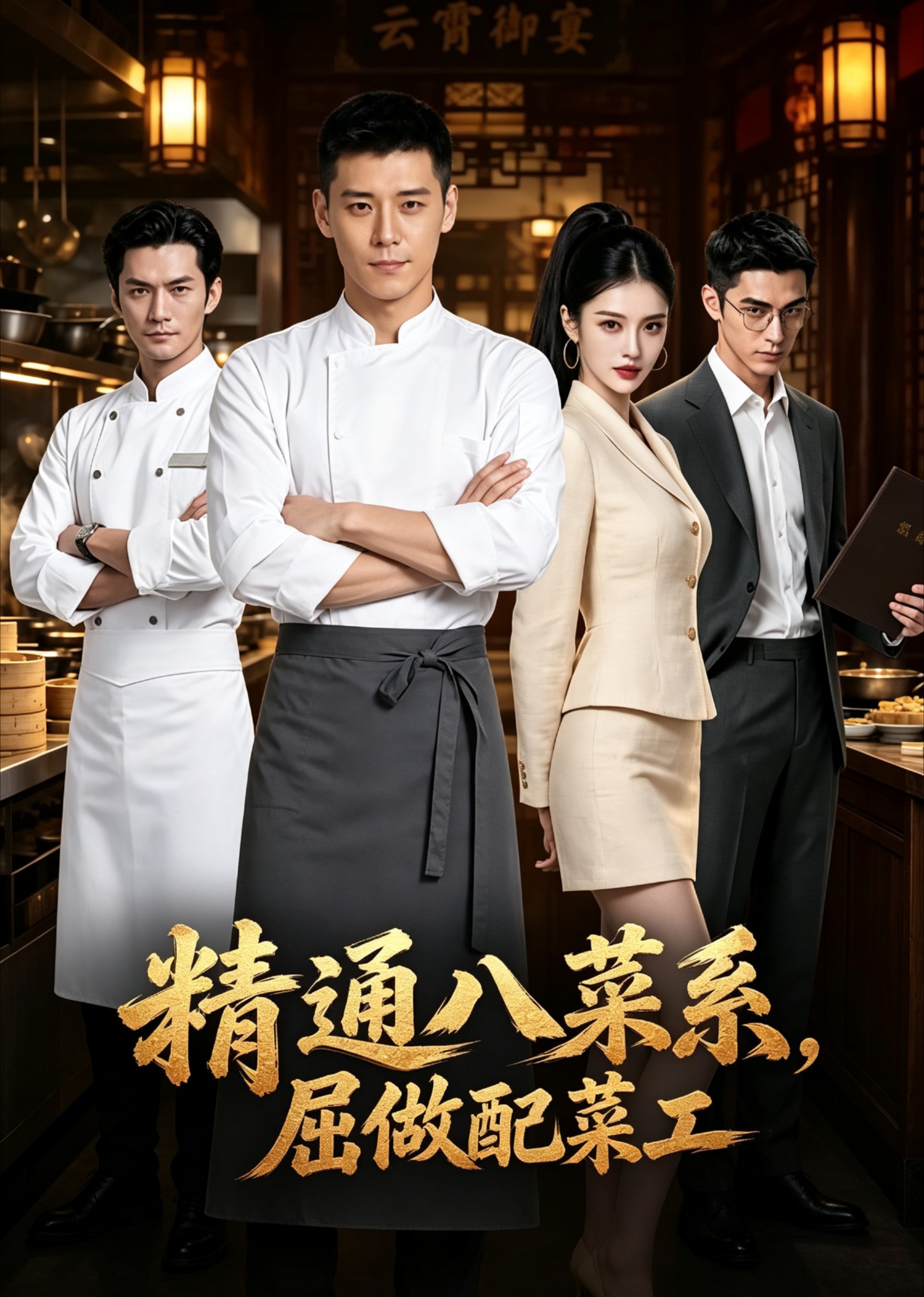 精通八菜系，屈做配菜工