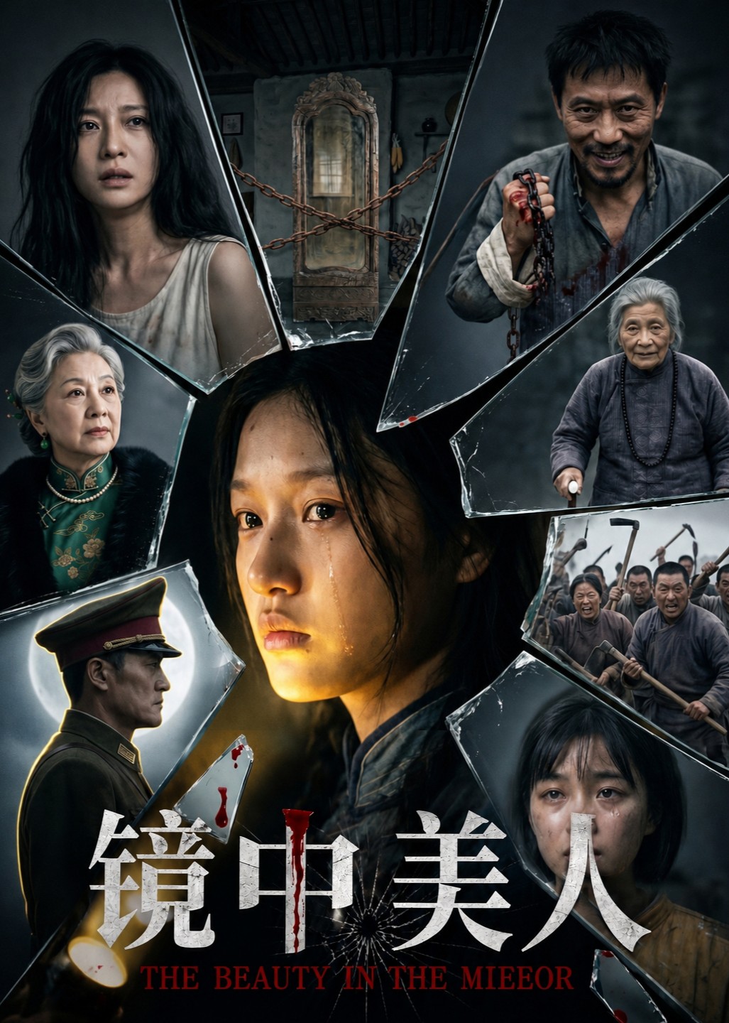 镜中美人