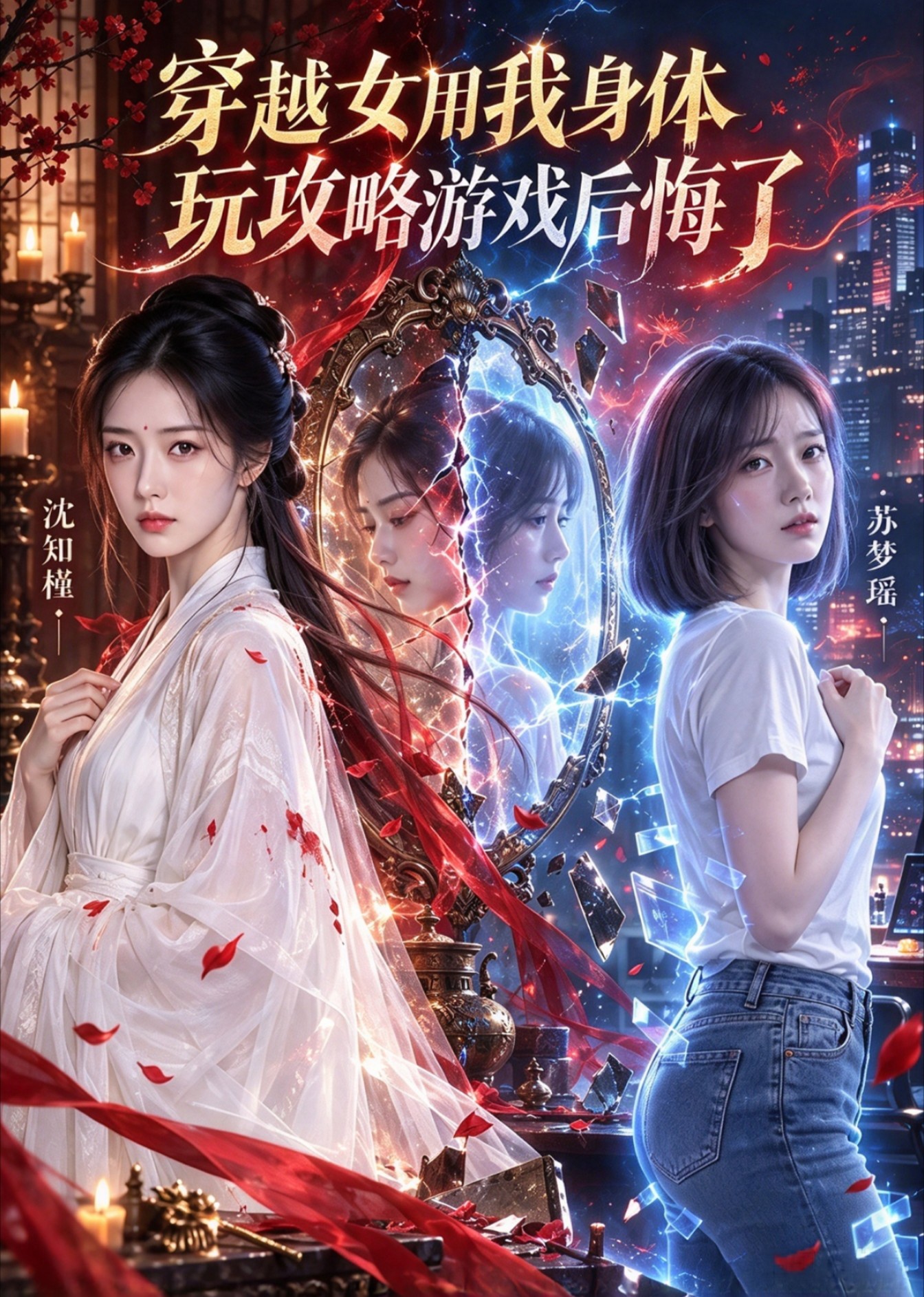 穿越女用我身体玩攻略游戏后悔了封面图