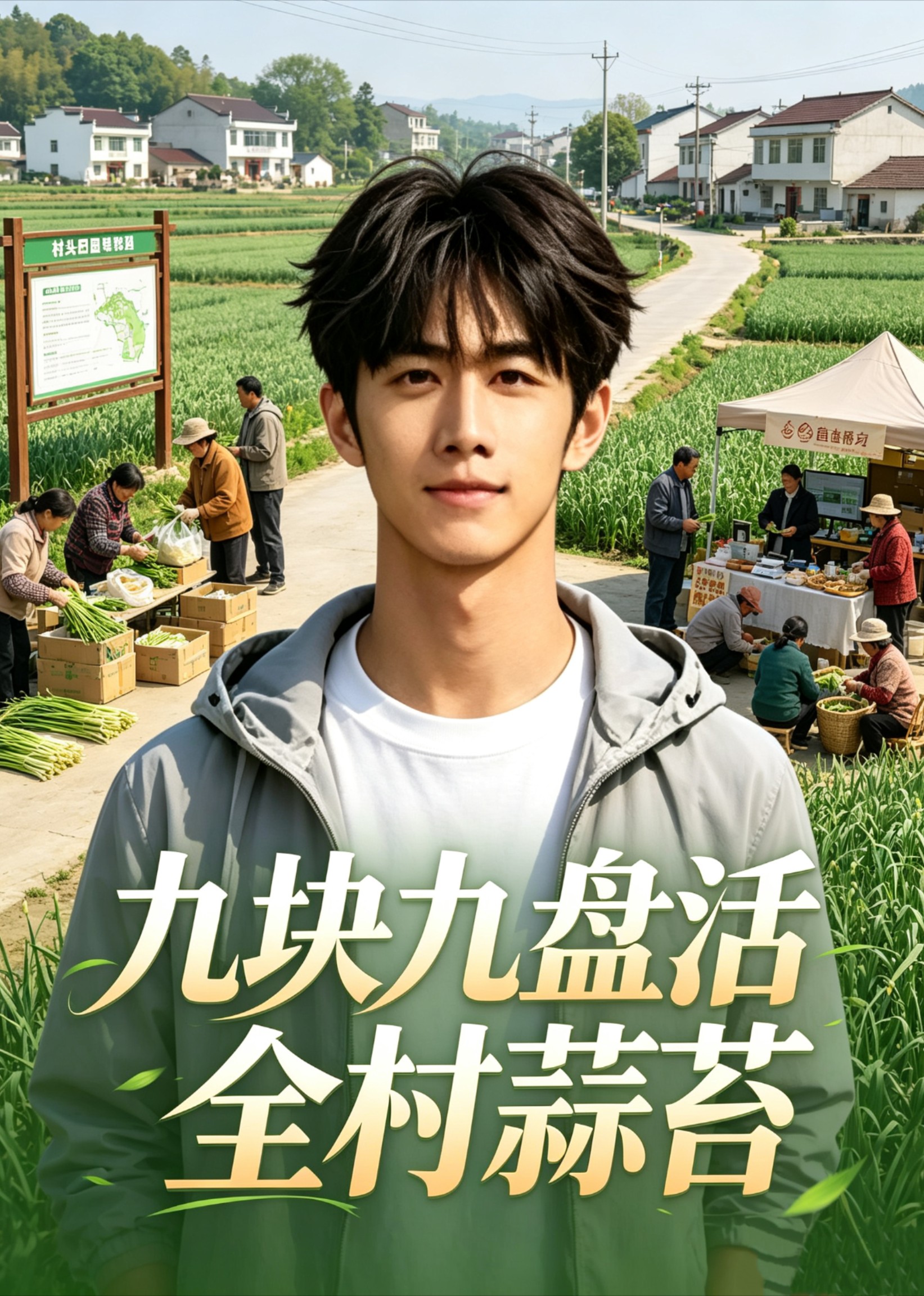 九块九盘活全村蒜苔