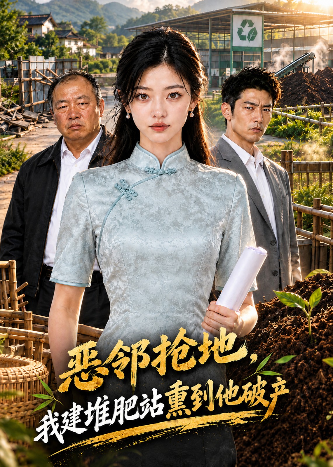 恶邻抢地，我建堆肥站熏到他破产