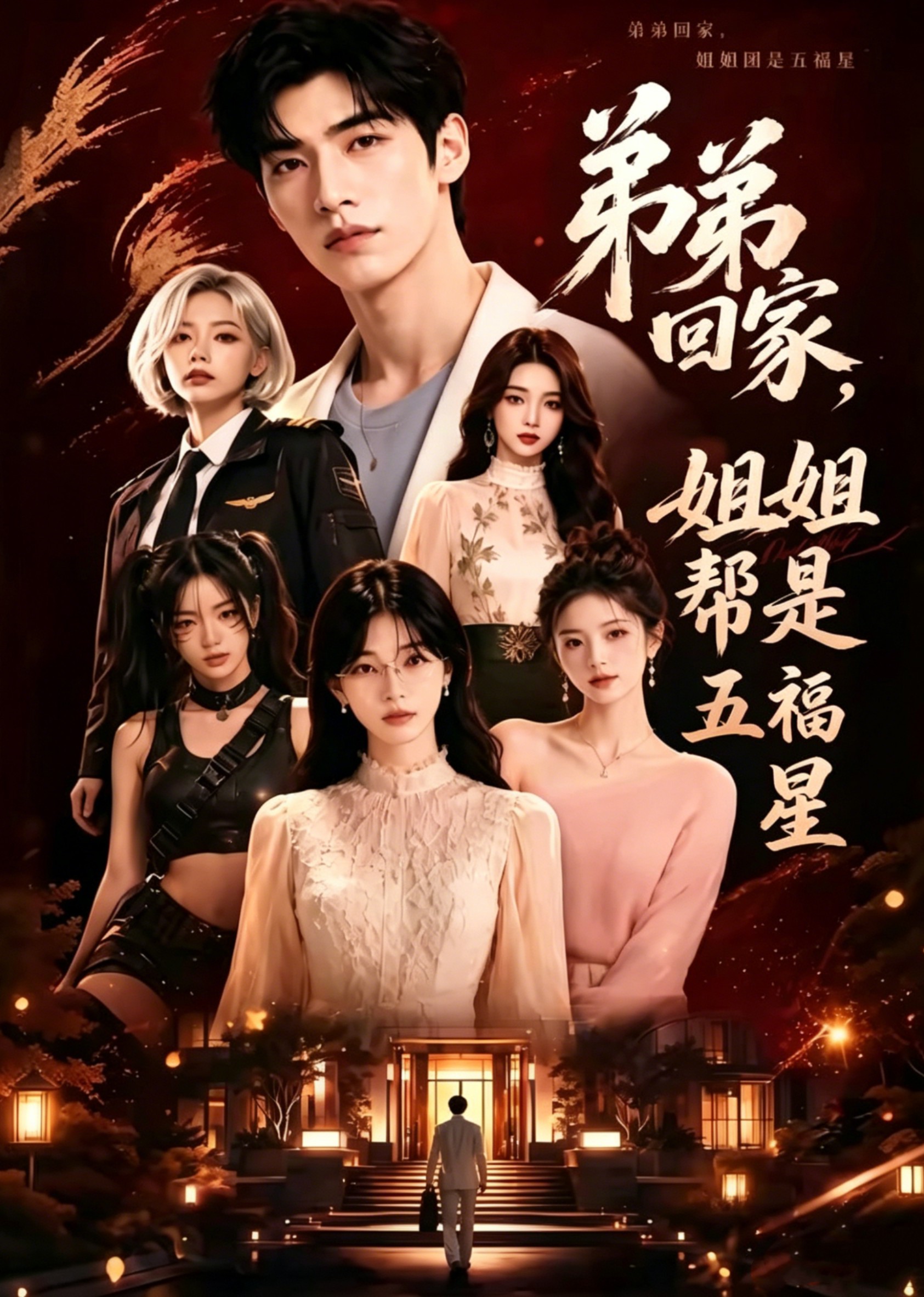 弟弟回家，姐姐帮是五福星