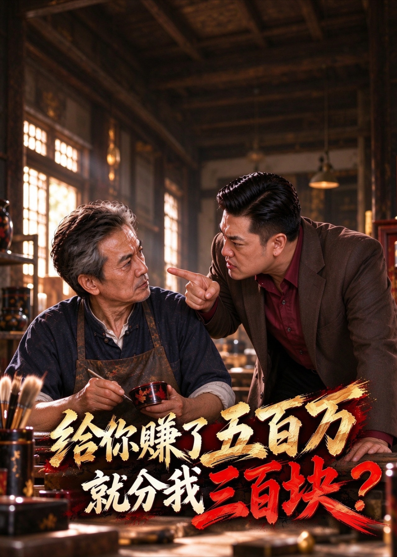 给你赚了五百万就分我三百块？在线观看