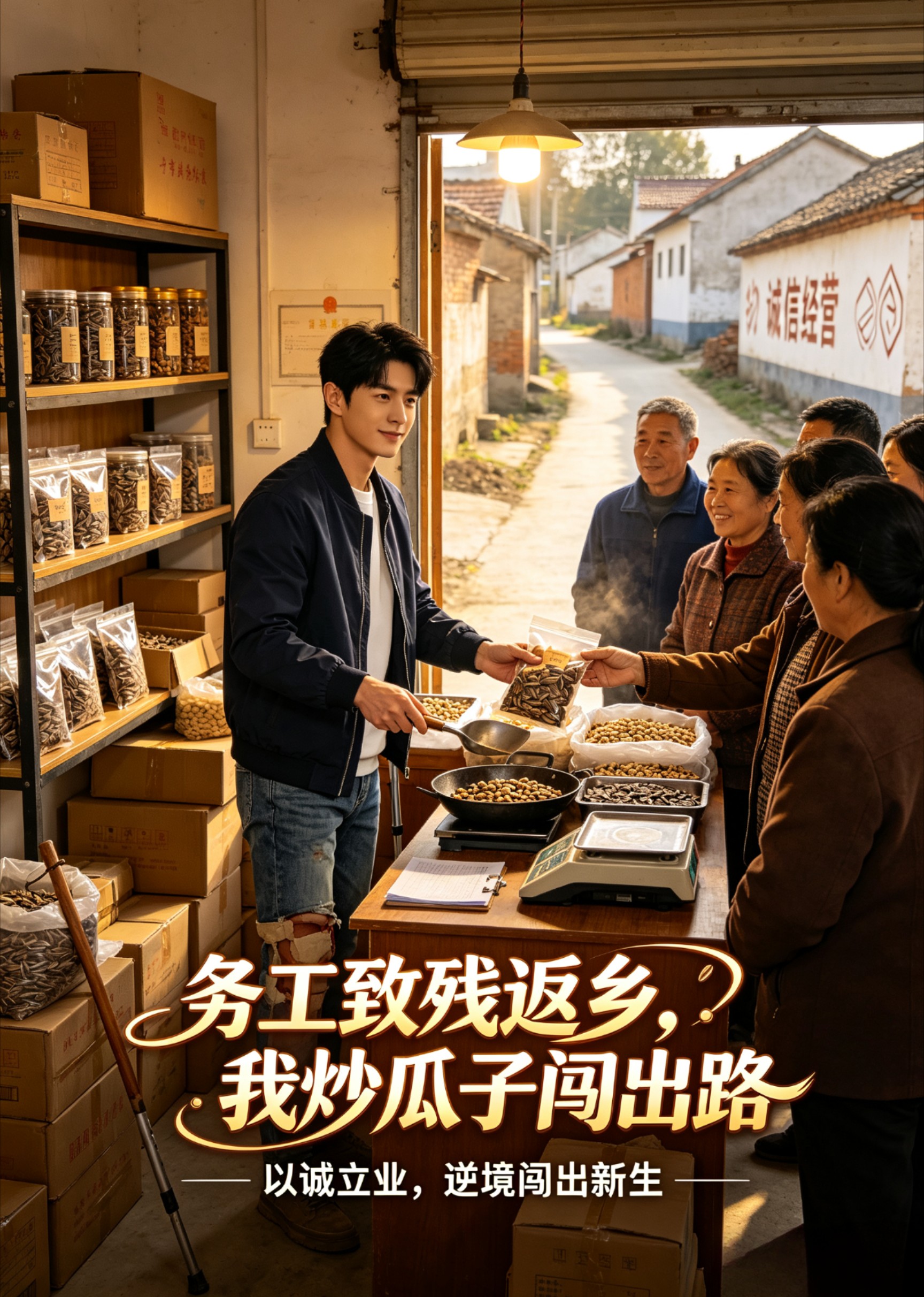务工致残返乡，我炒瓜子闯出路