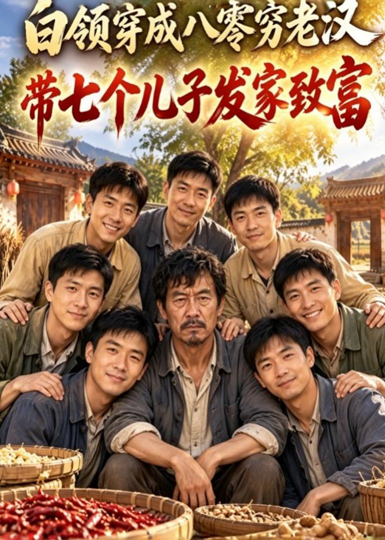 白领穿成八零穷老汉，带七个儿子发家致富