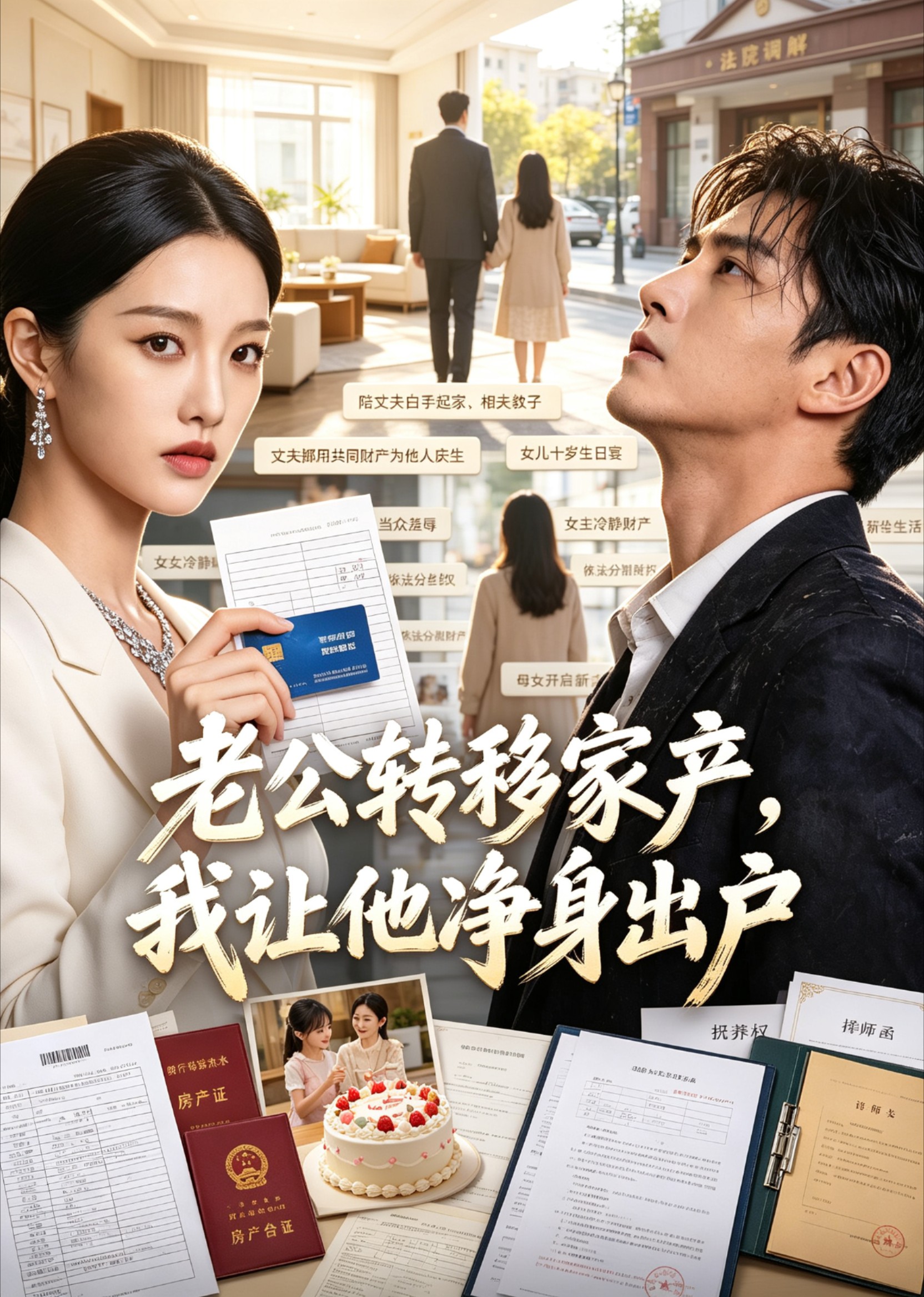 老公转移家产，我让他净身出户