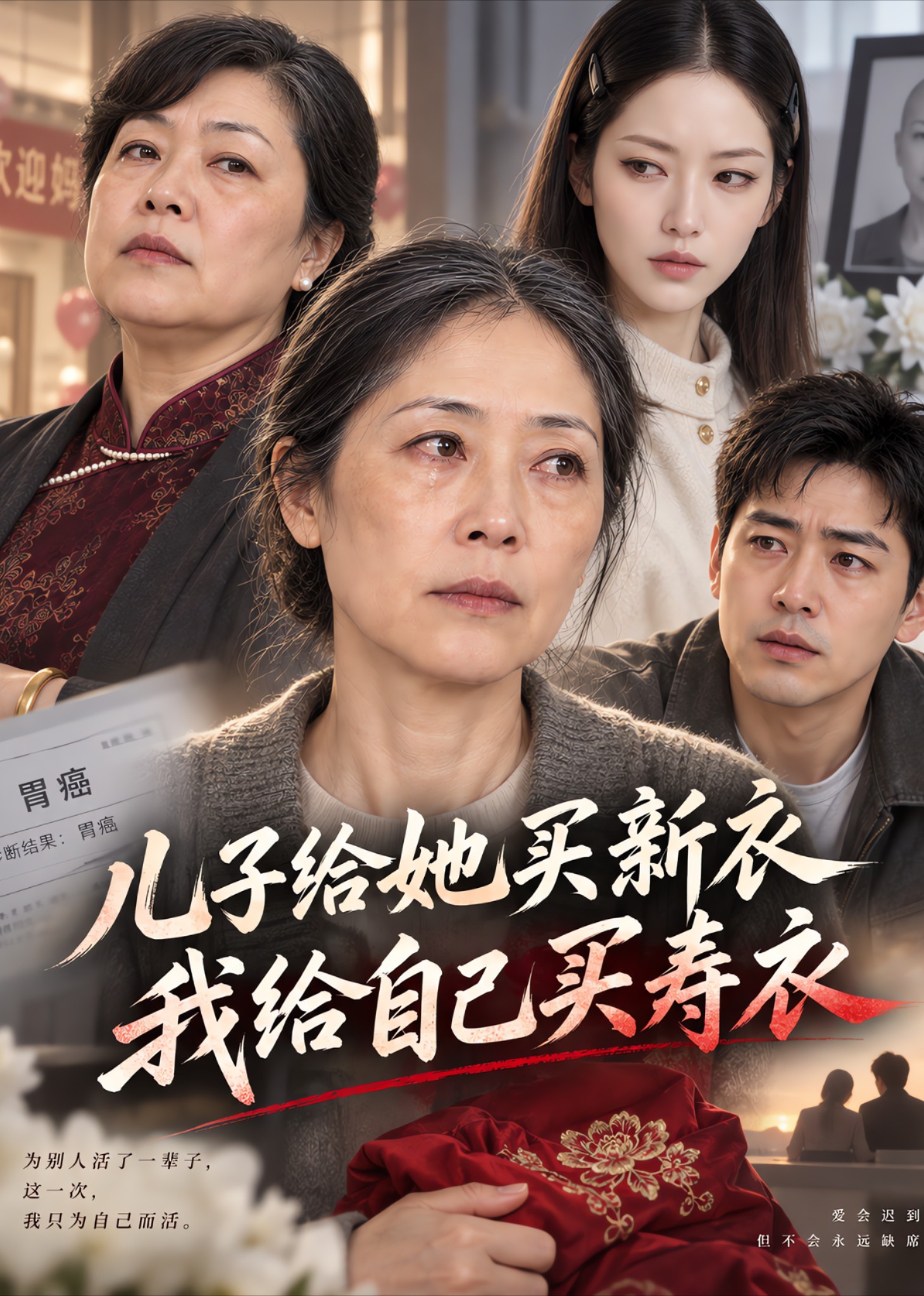 儿子给她买新衣，我给自己买寿衣封面图